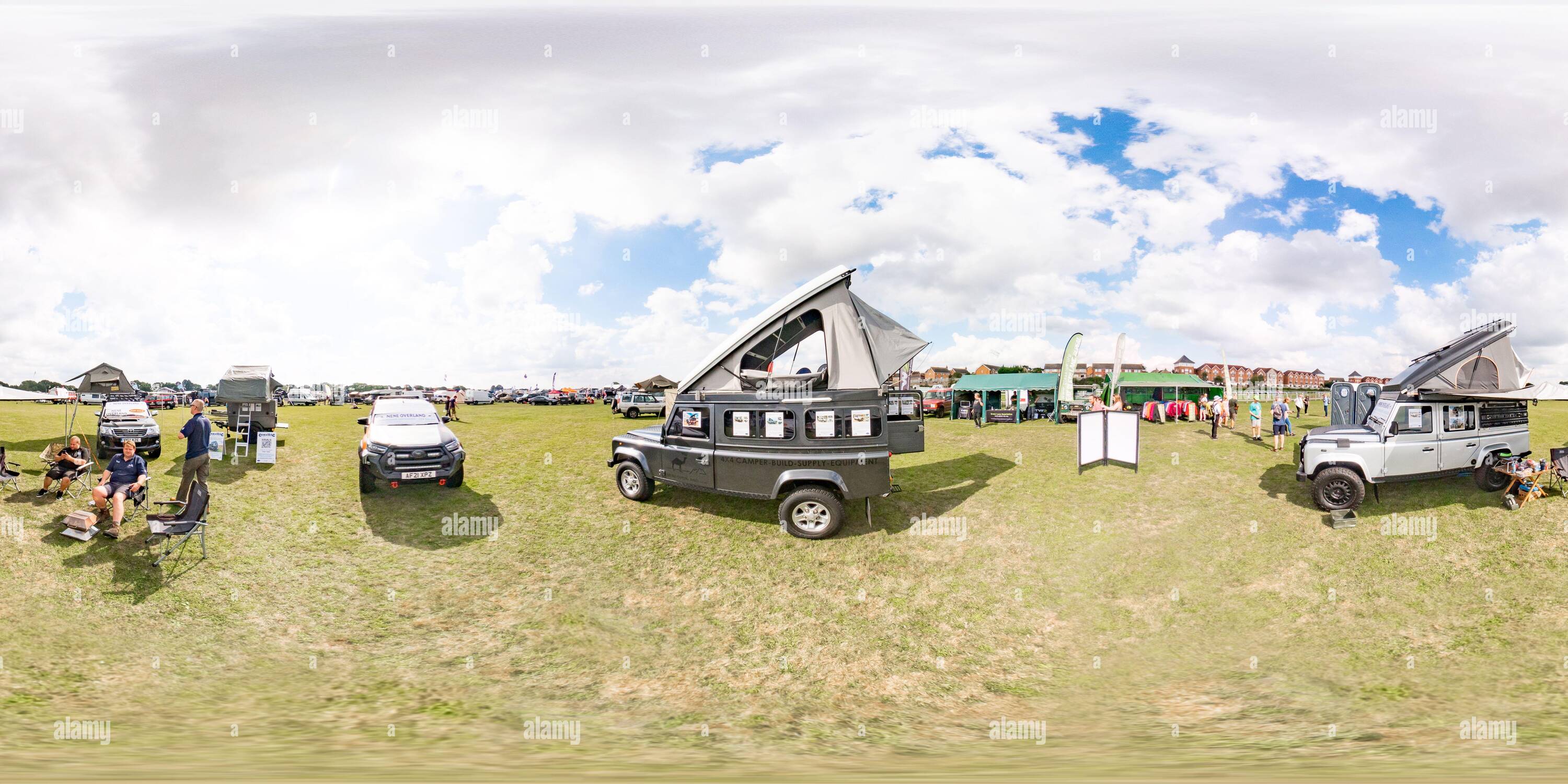 360 View Of 360 Spherical Panorama Captured At The International 4x4 And Campervan Show Held At Stratford Racecourse September 21 Alamy