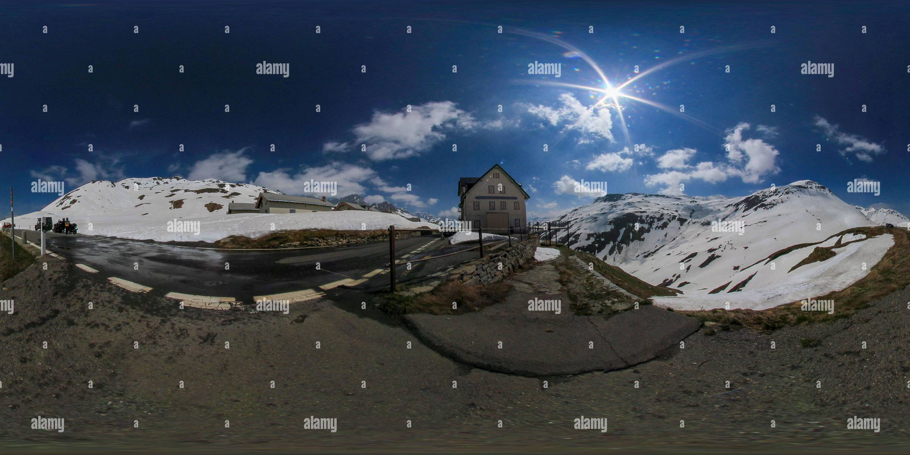 360 degree panoramic view of On the Furka Pass Top 2436m