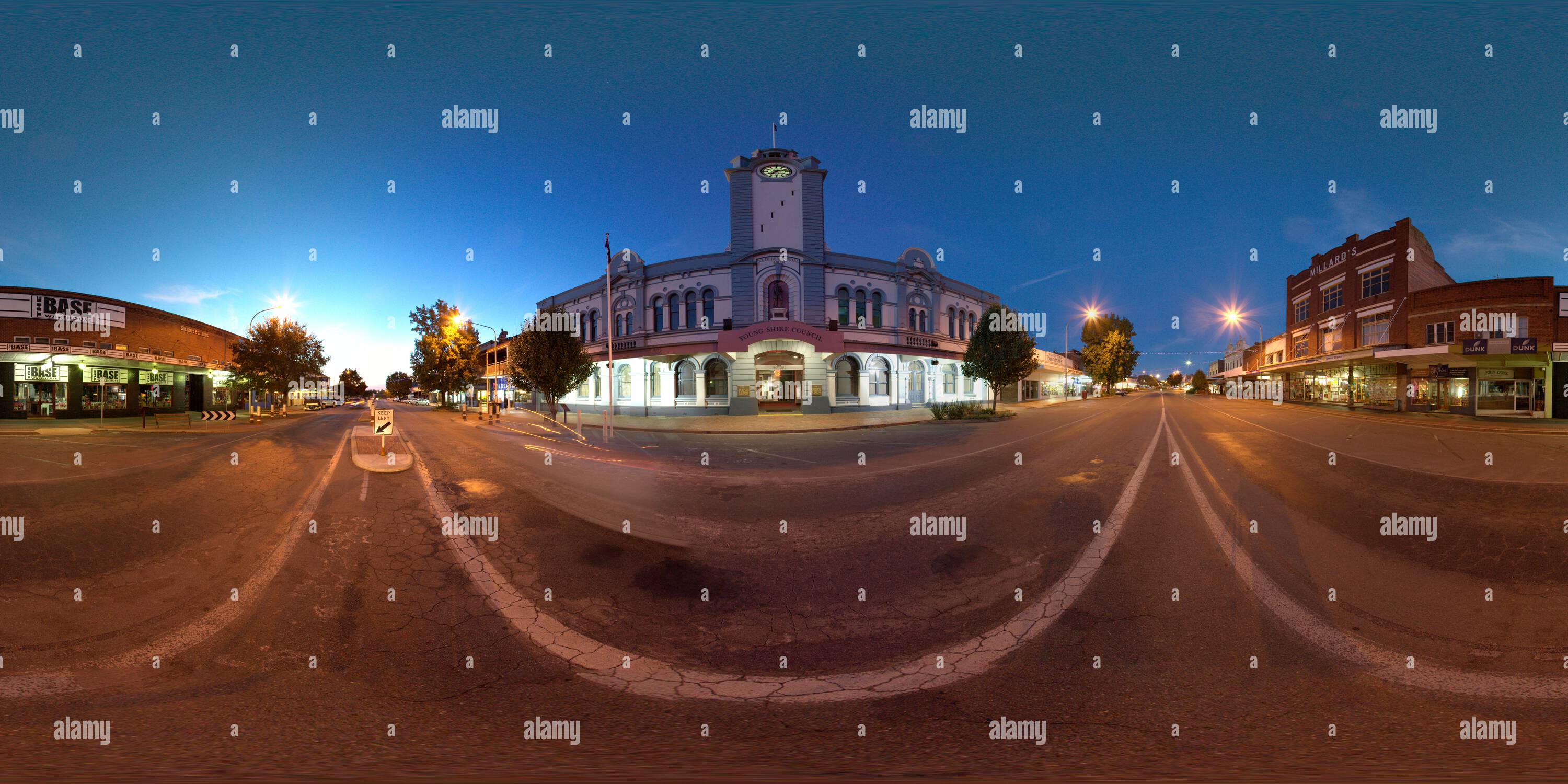 360° view of 360 panoramic of the historic Town Hall Lovell Street Young New South Wales