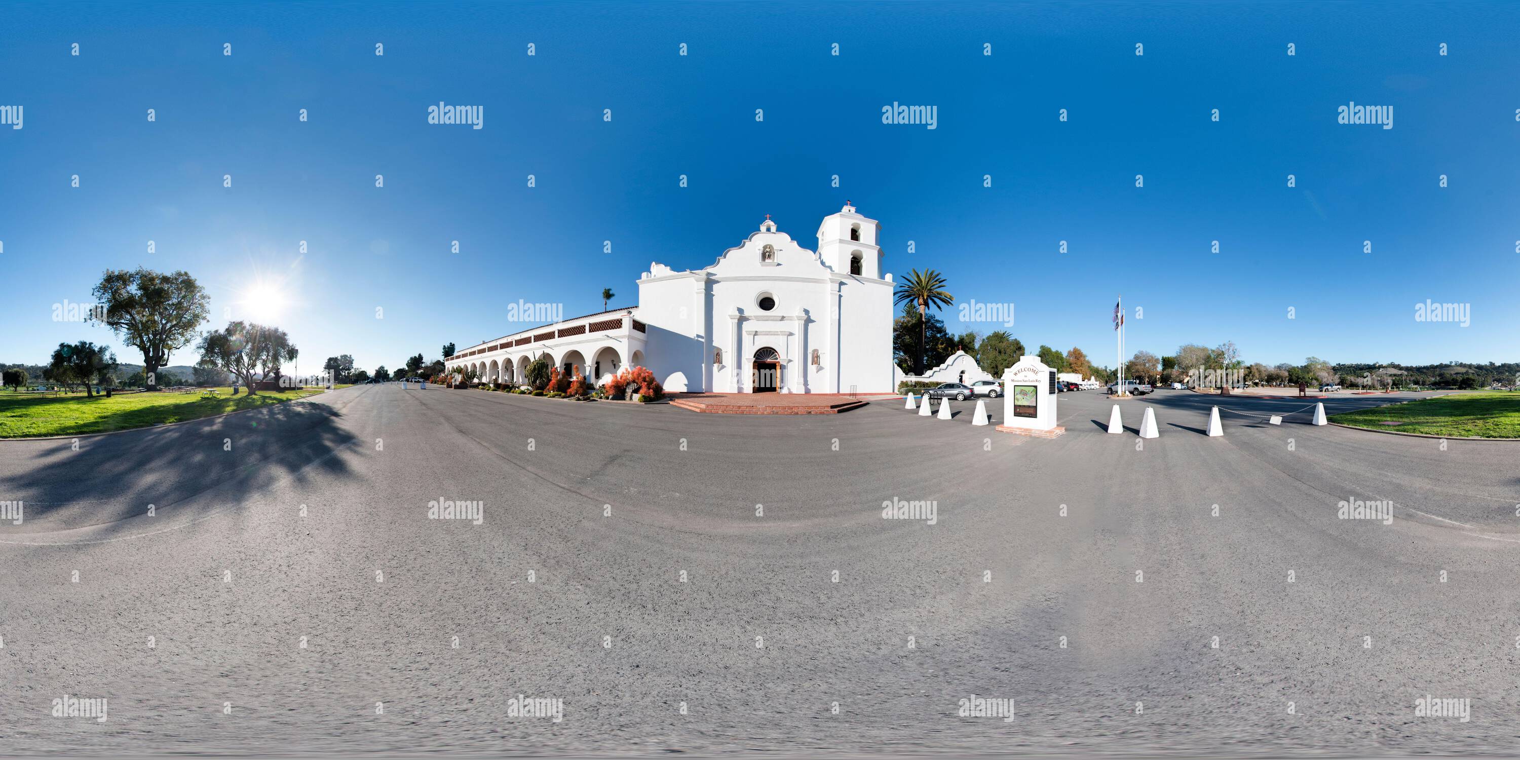 360 degree panoramic view of Mission San Luis Rey