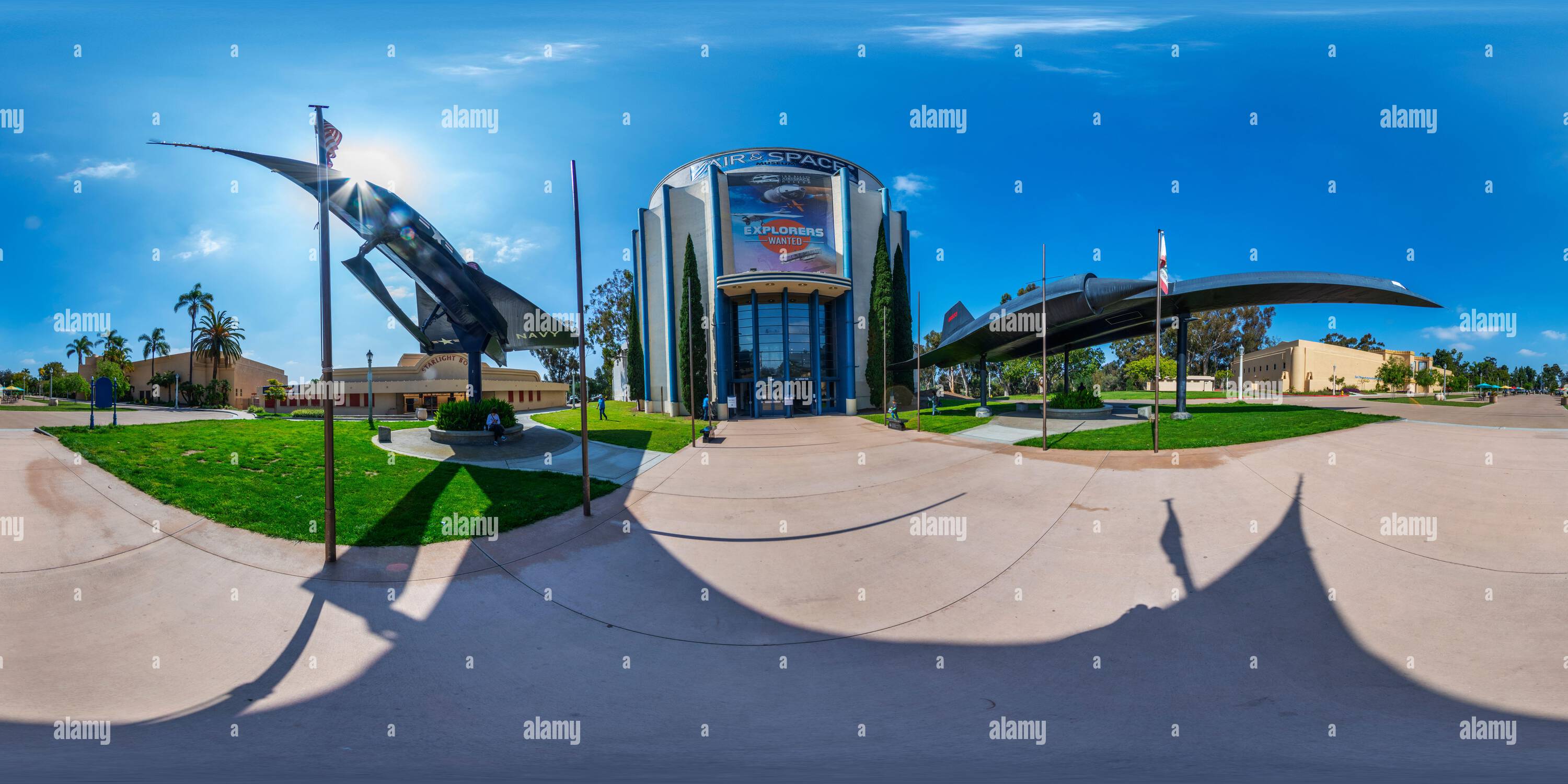 360-view-of-san-diego-air-and-space-museum-alamy