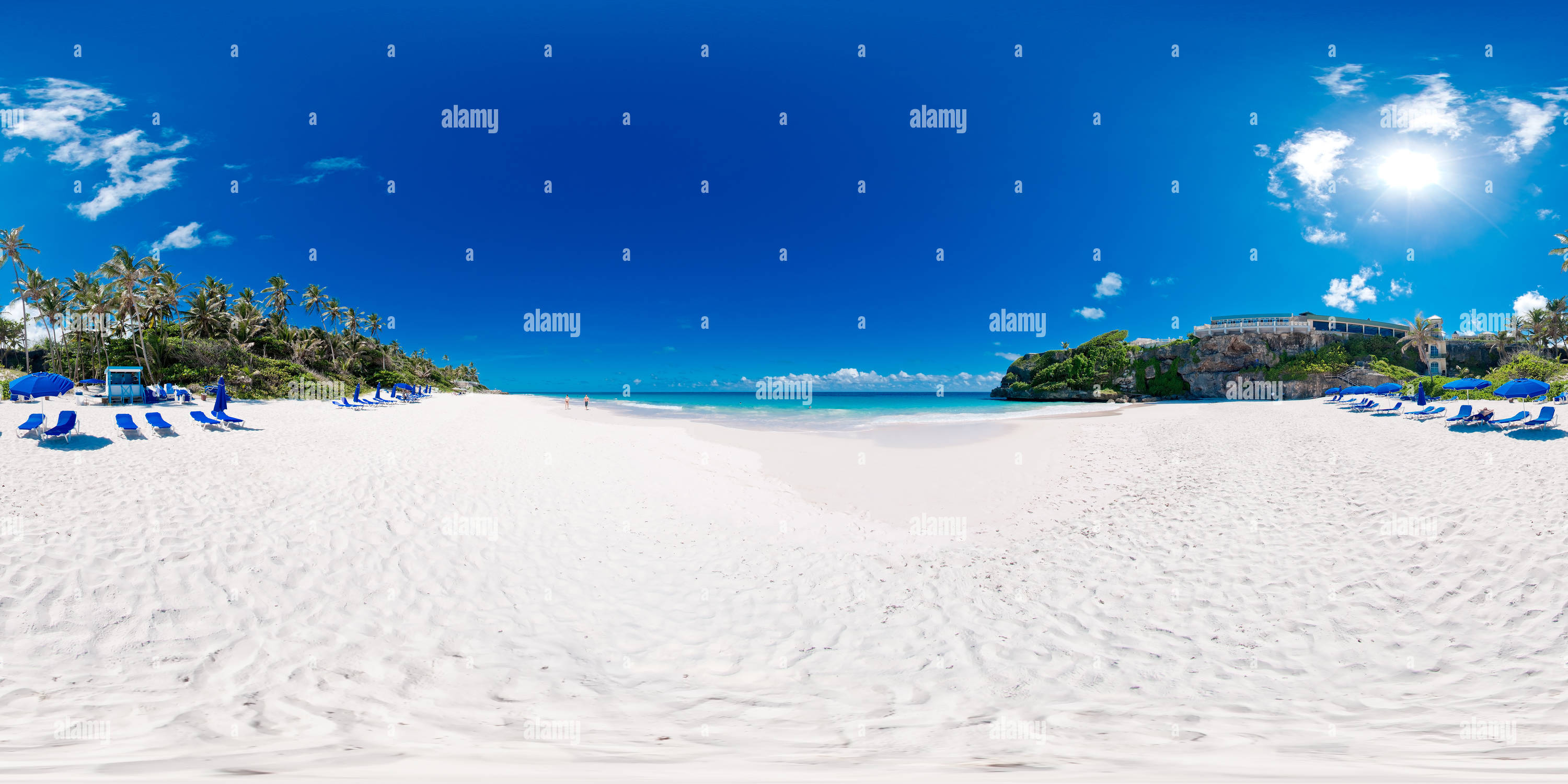 360° view of The Crane beach Alamy
