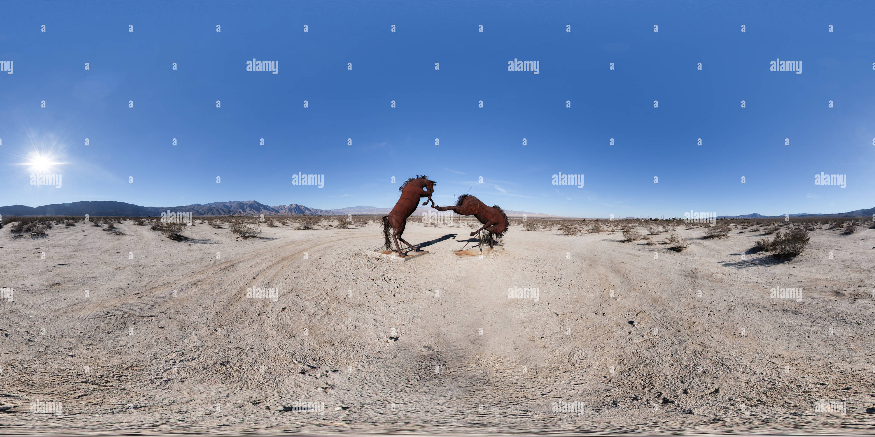 360° View Of Borrego Springs Sculptures - Alamy