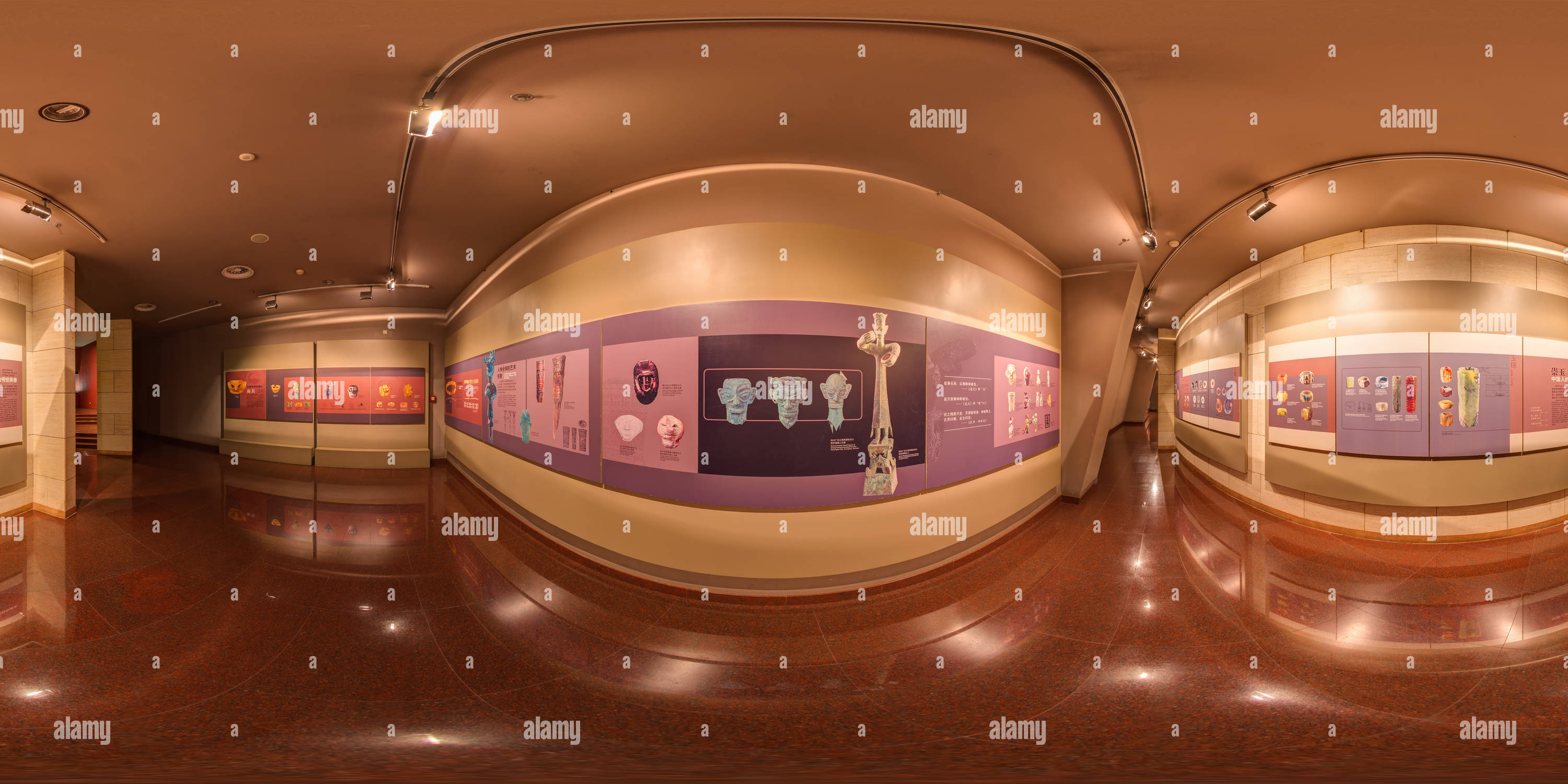 360 degree panoramic view of Chengdu - Jinsha Site Museum - Museo -6