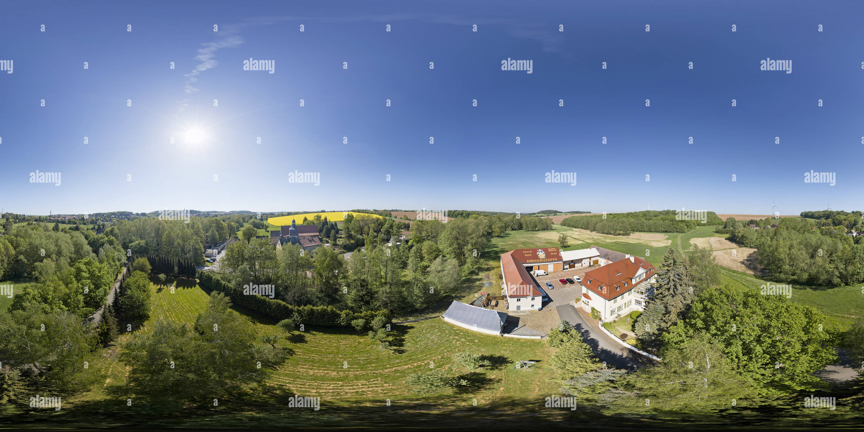 360 degree panoramic view of Osterfeld - Lissen Airpano