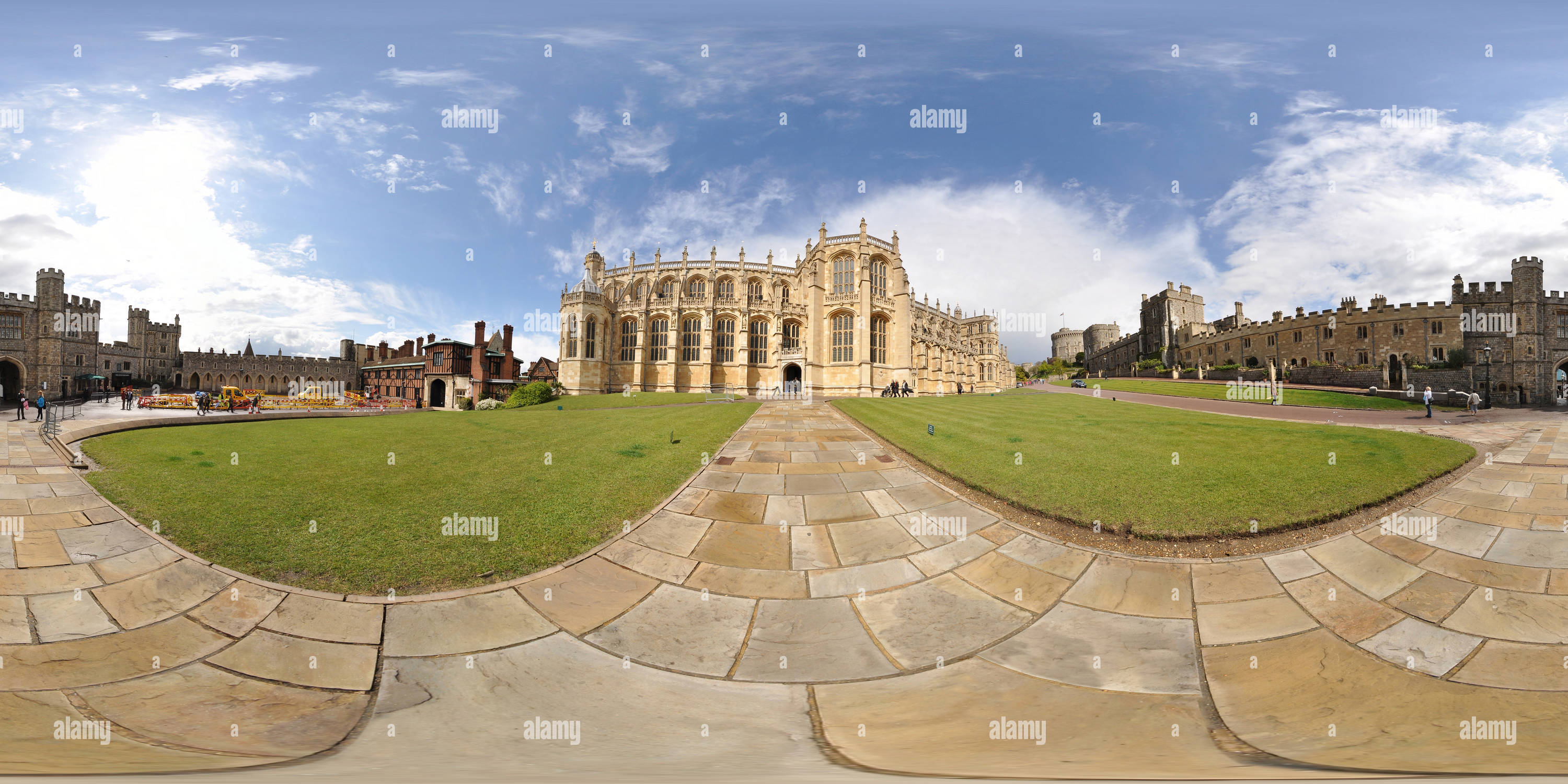 360° view of Windsor Castle, St George's Chapel - Alamy