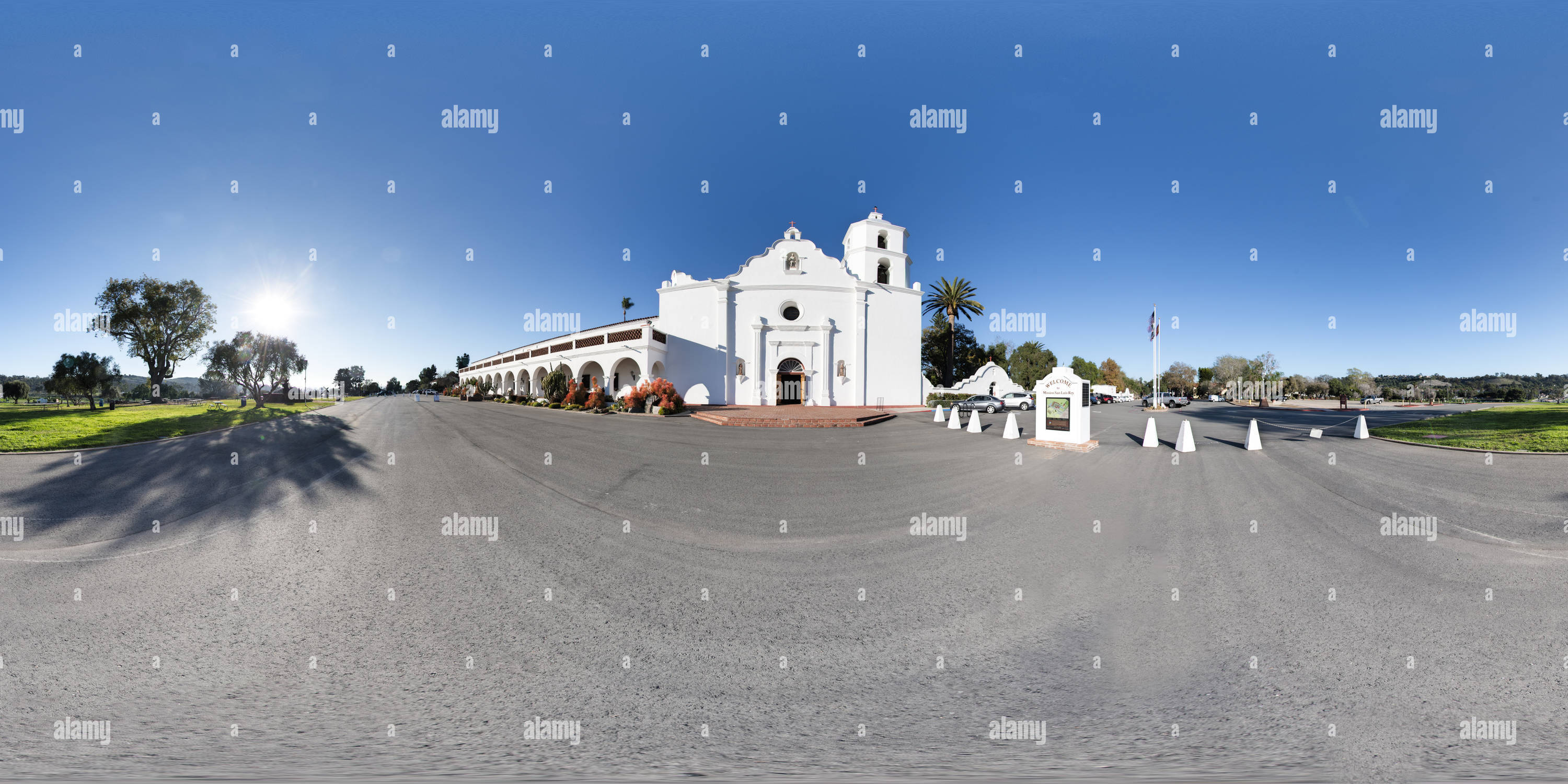 360° view of Mission San Luis Rey Alamy