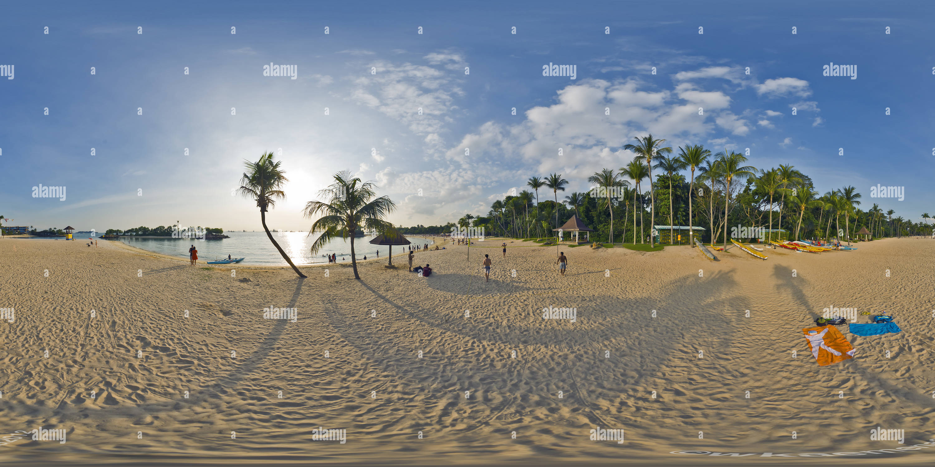 360° view of Sentosa Tanjong Beach - Alamy