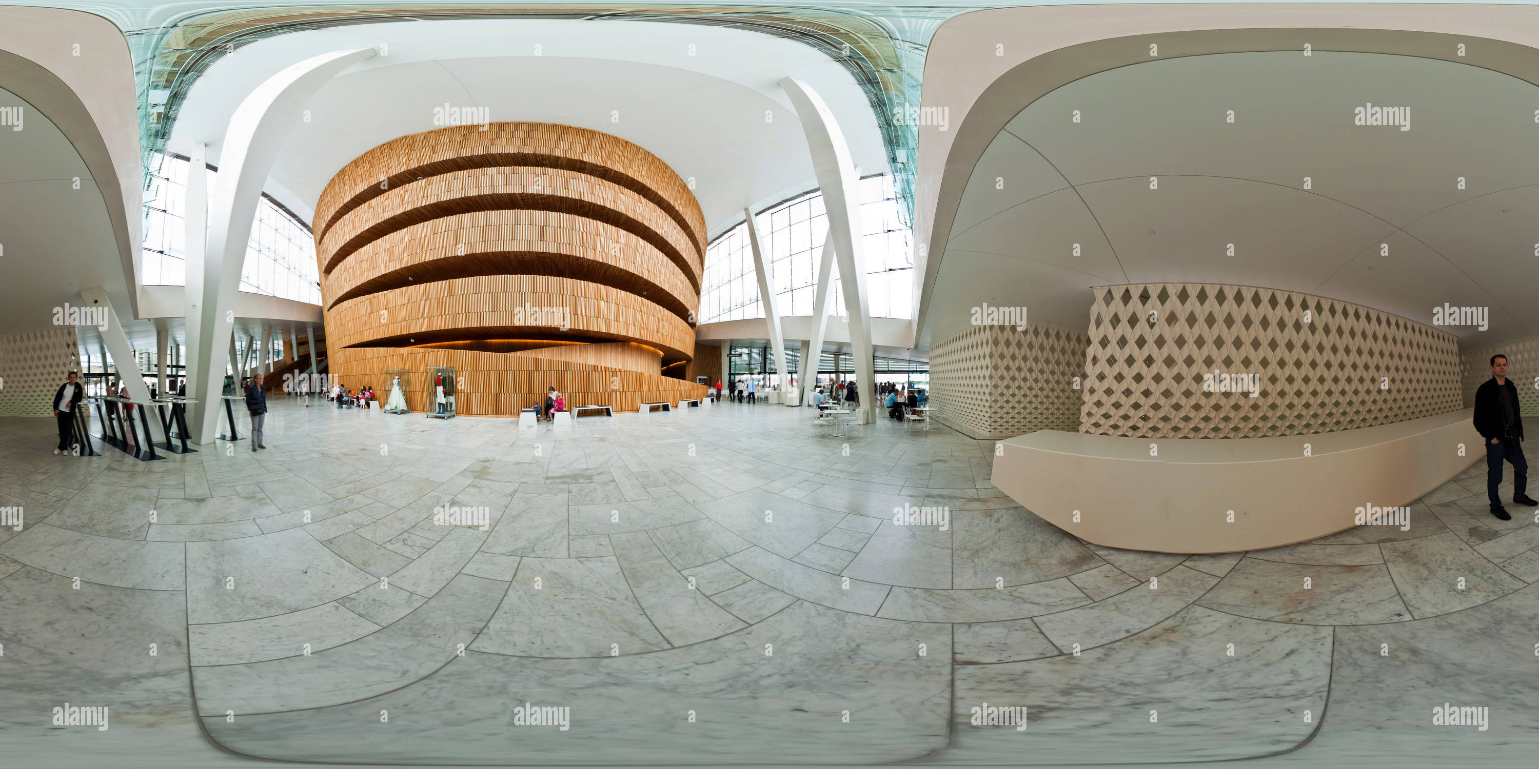 360 View Of Oslo Opera House Inside Alamy