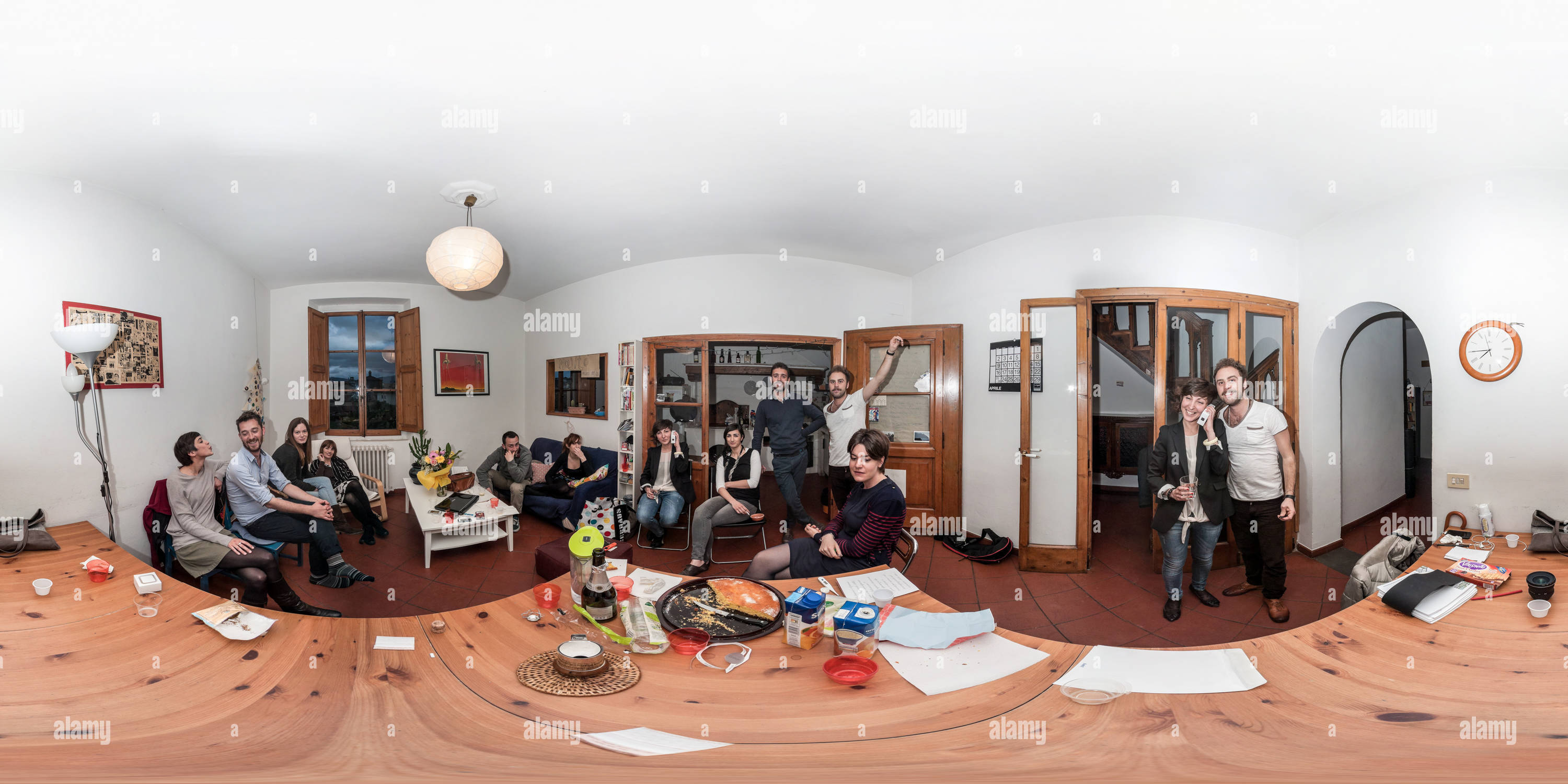 360 degree panoramic view of Irene's Party for graduation thesis