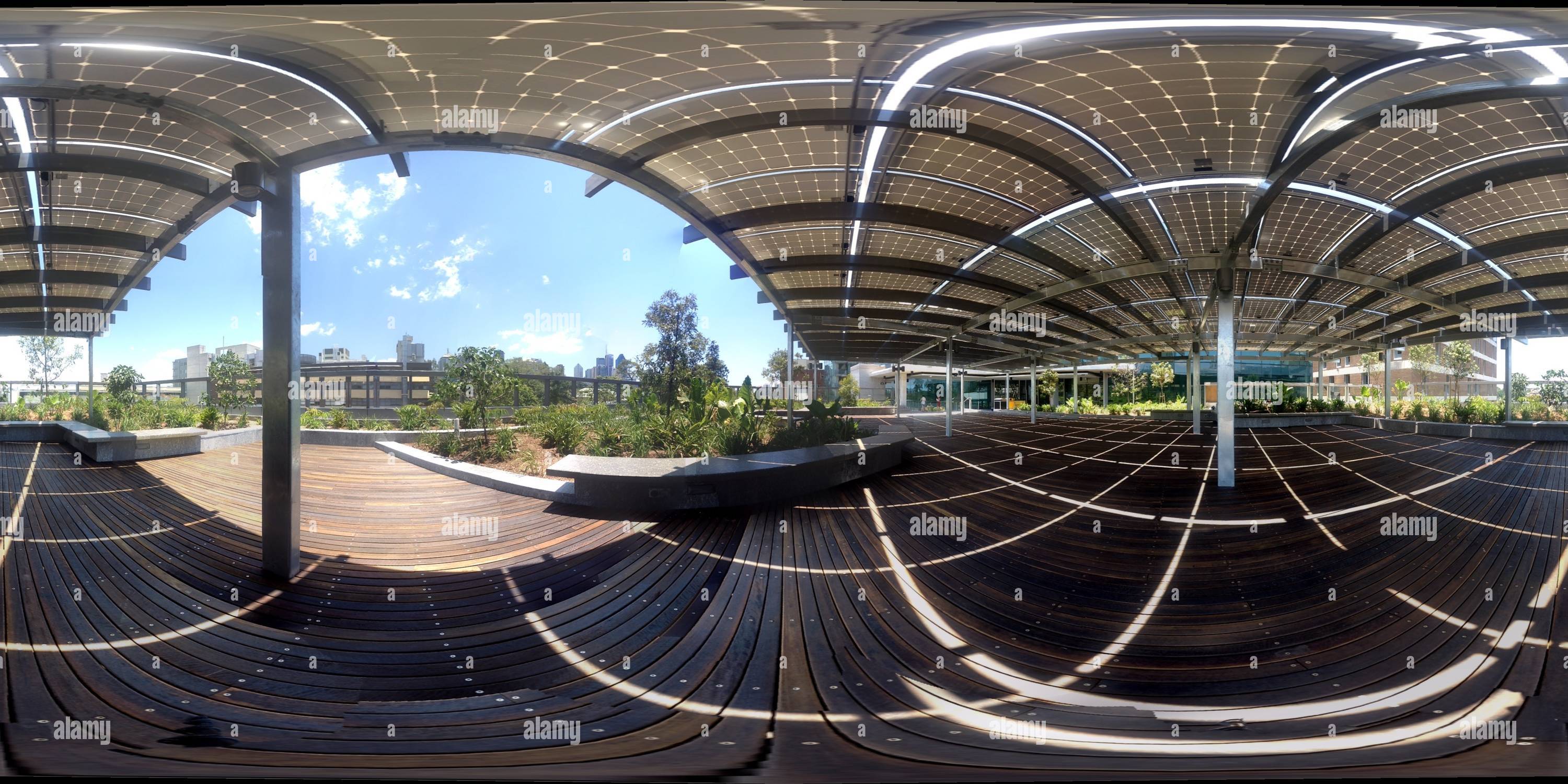 360 degree panoramic view of The Deck, P Block, Queensland University of Technology