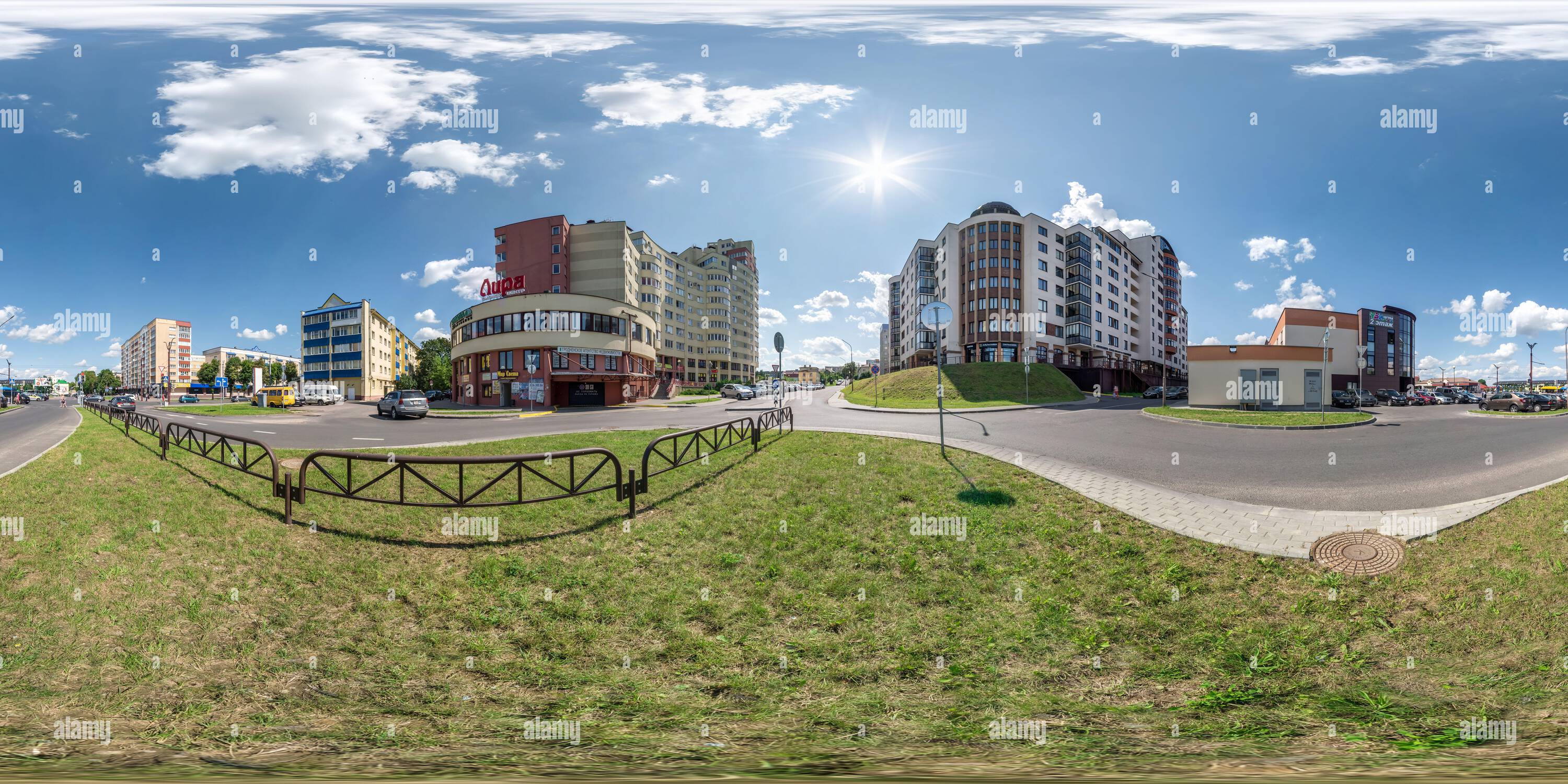 360° View Of GRODNO, BELARUS - JULY 2021: Full Seamless Spherical Hdri ...