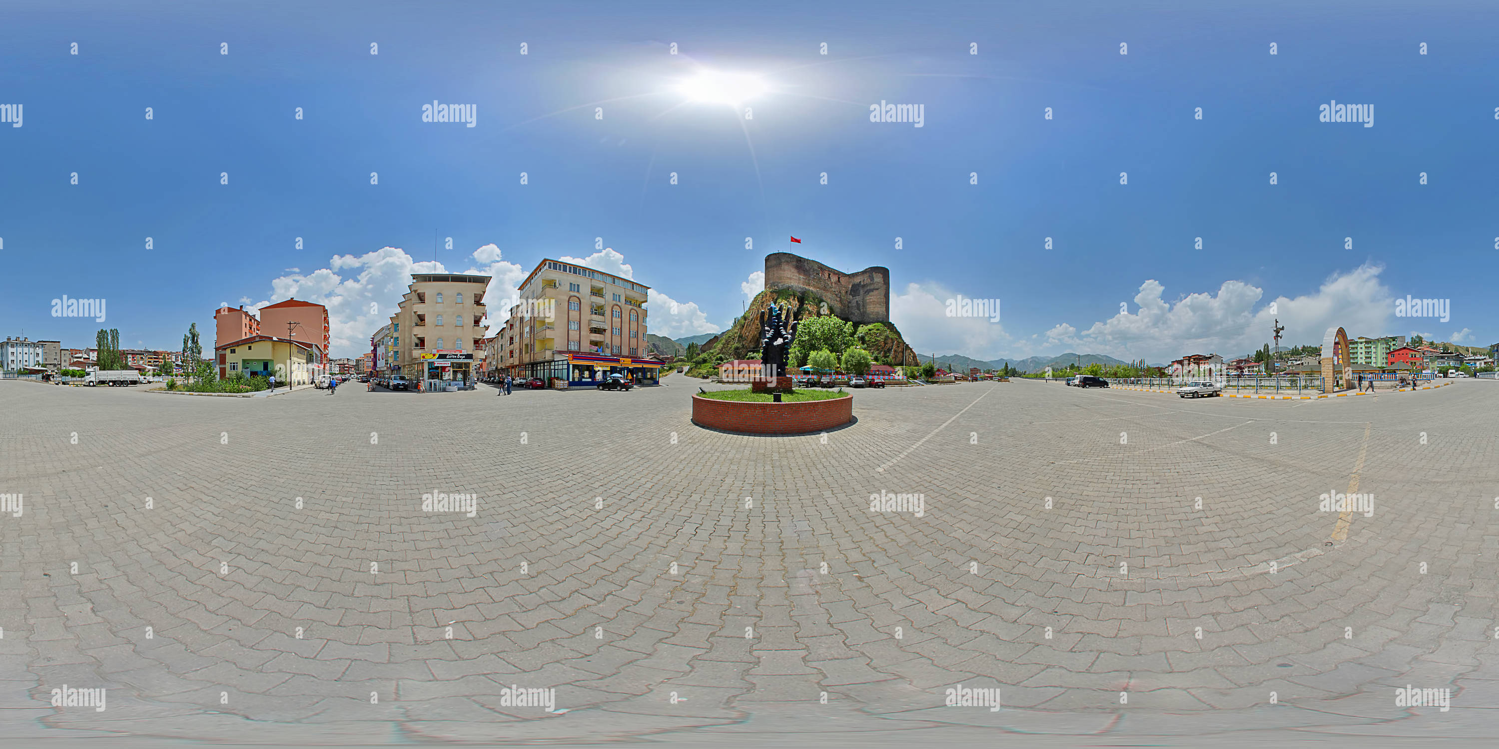 360 degree panoramic view of Oltu Meydani