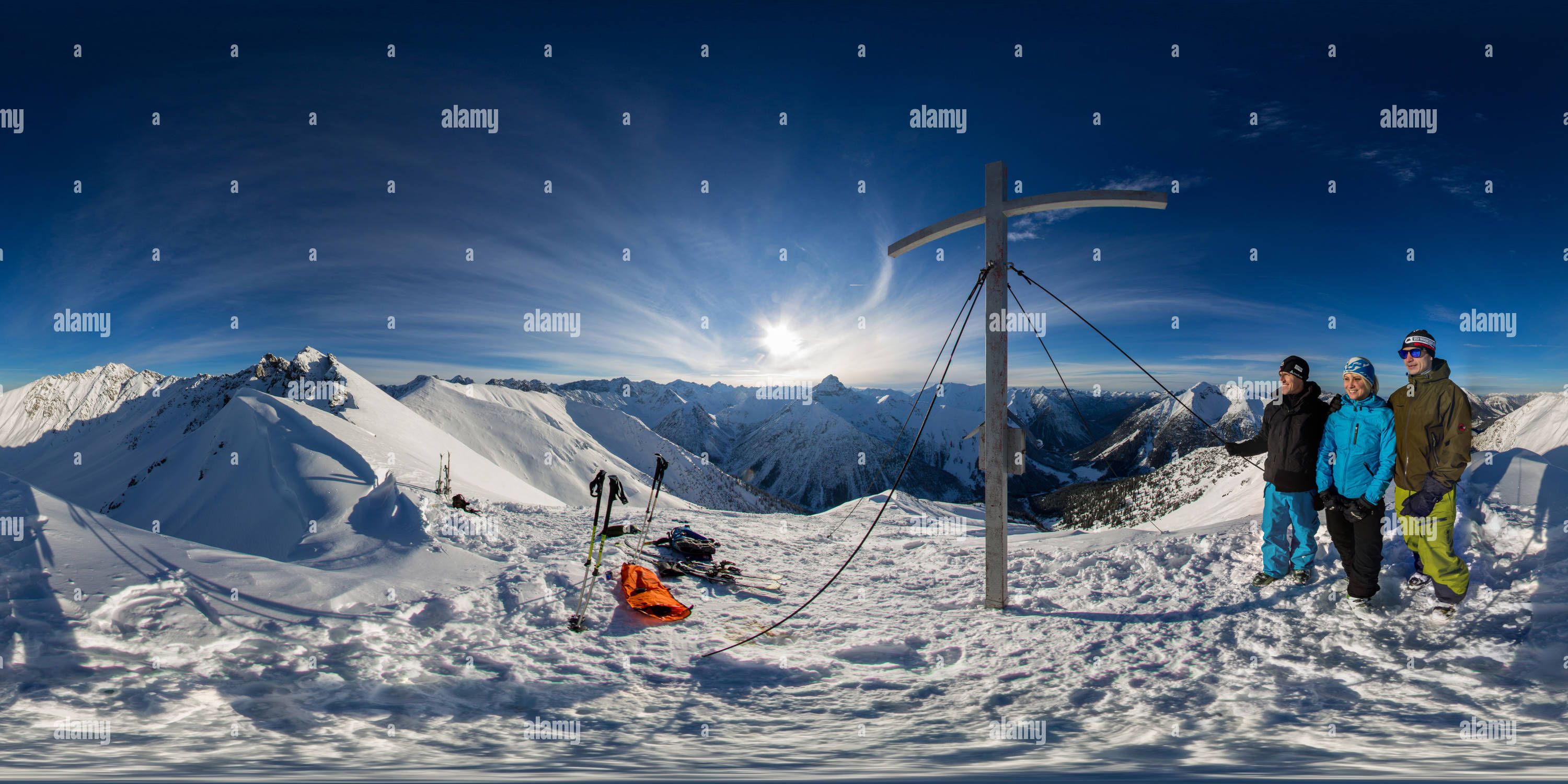 360 degree panoramic view of Engelspitze