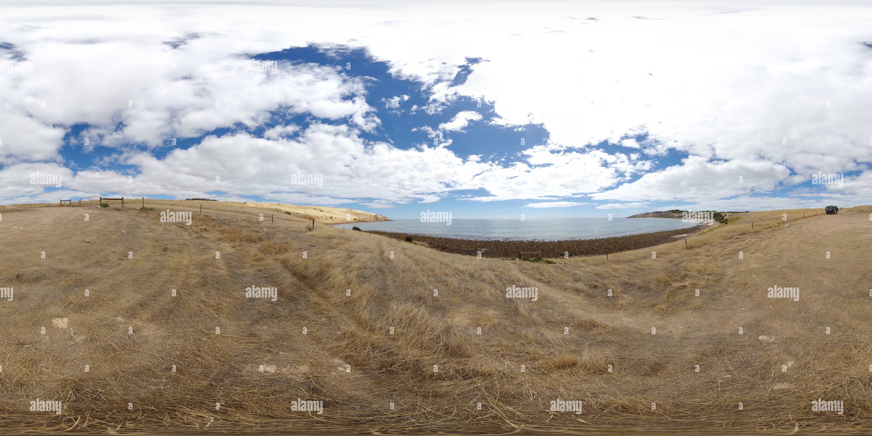360° view of Boxing Bay on Kangaroo Island Alamy