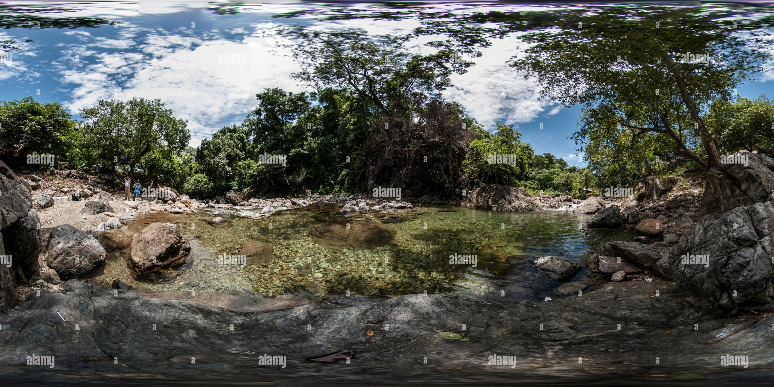 360 degree panoramic view of Jaguey river