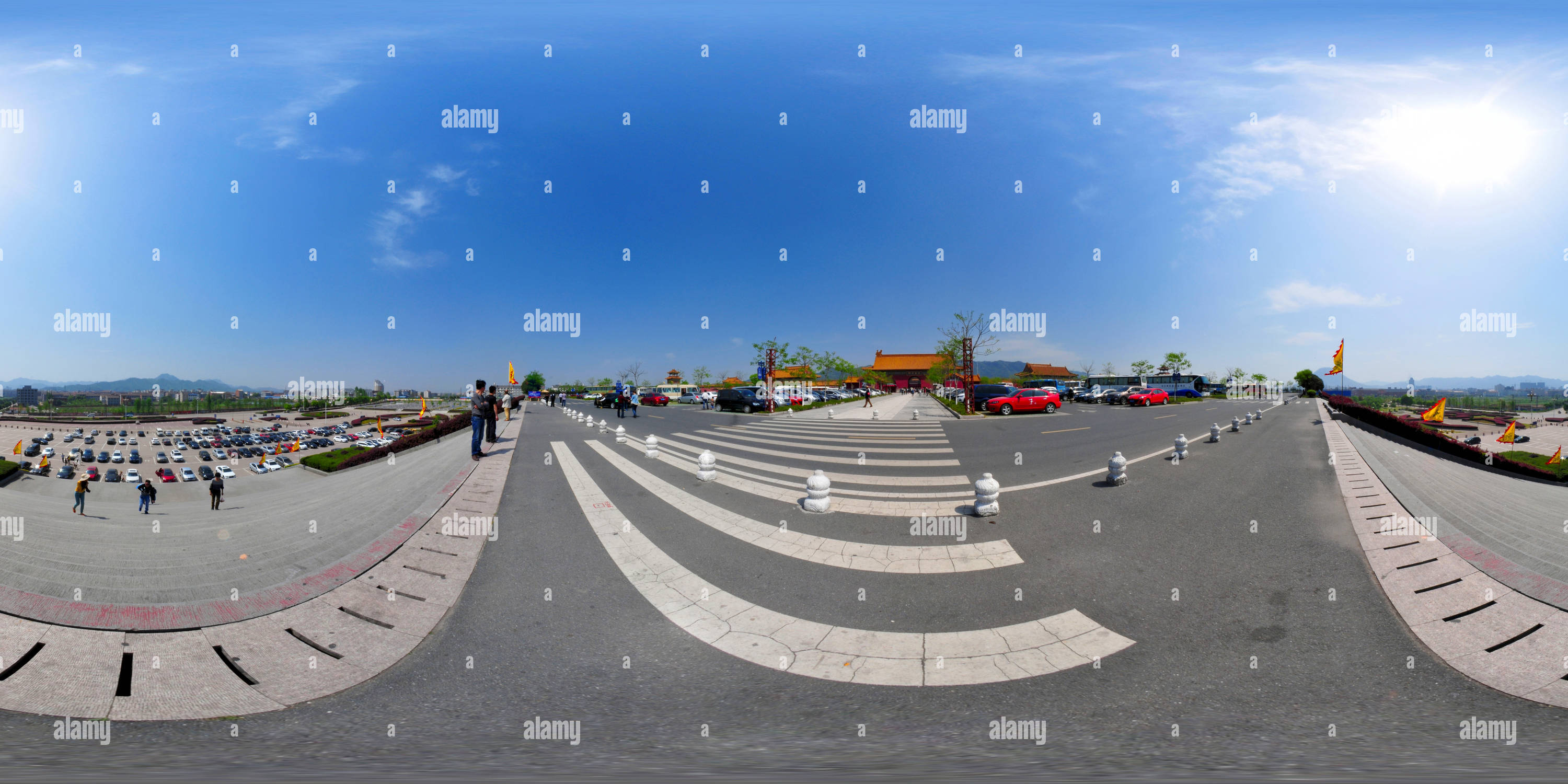 Ming Square 360° view of Ming Qing palace garden,front square 城前广场 (786 - Alamy