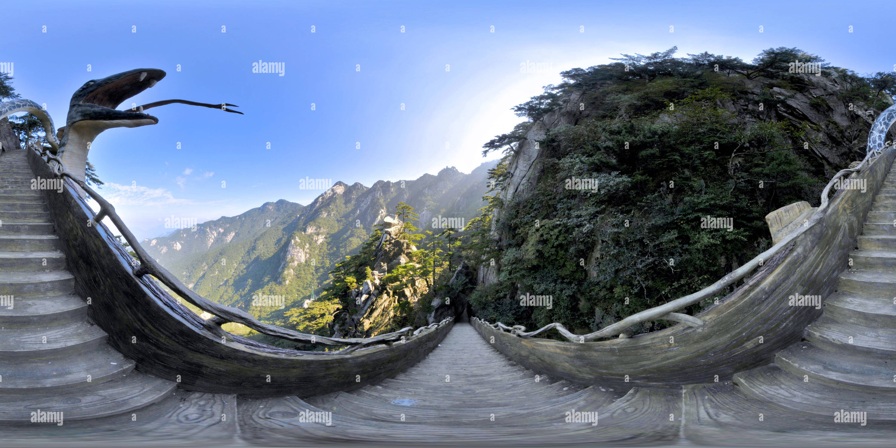 360° view of Python mountain (331) 巨蟒出山 - Alamy