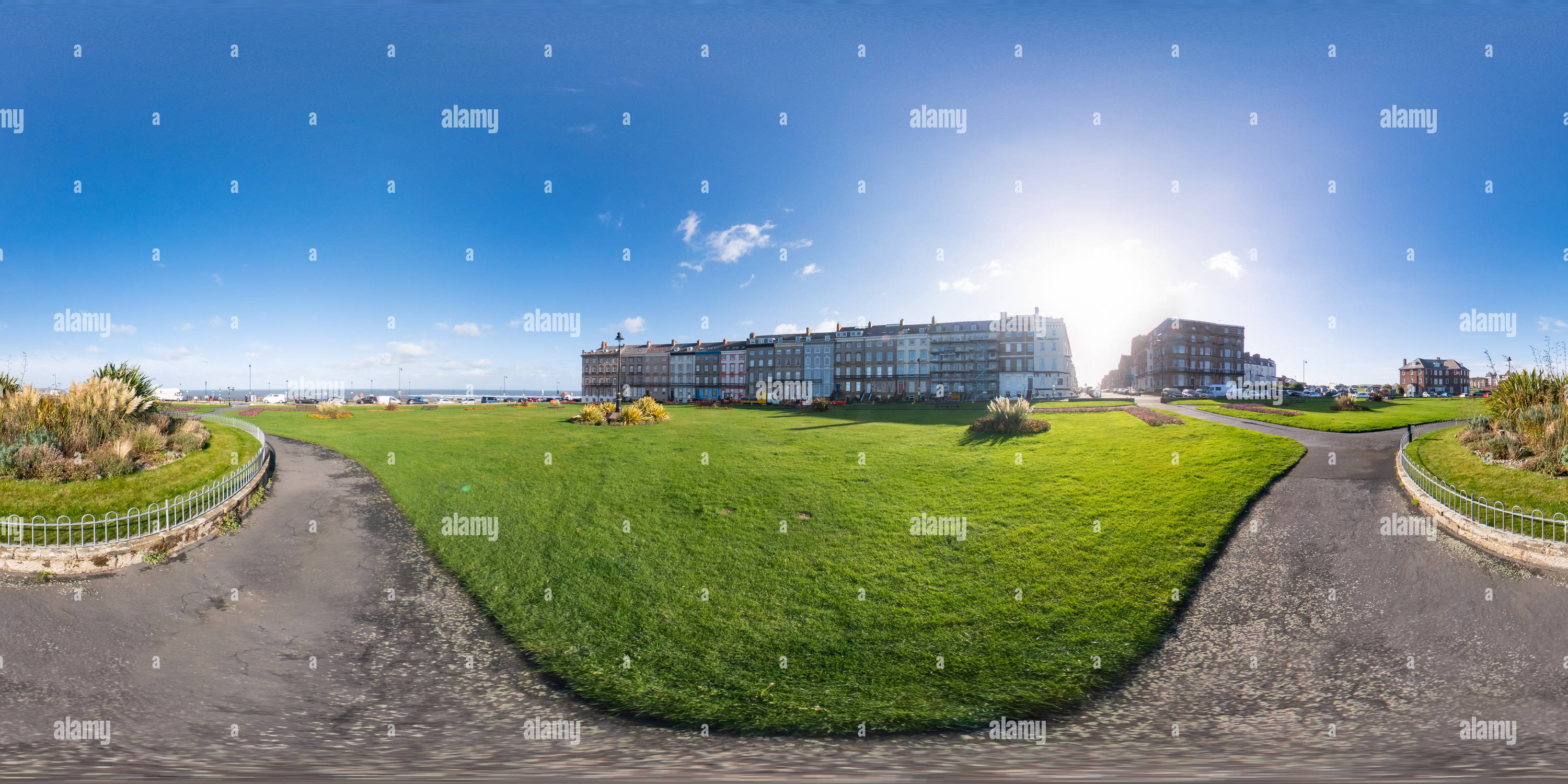 360° view of Whitby's Royal Crescent, North Yorkshire Alamy