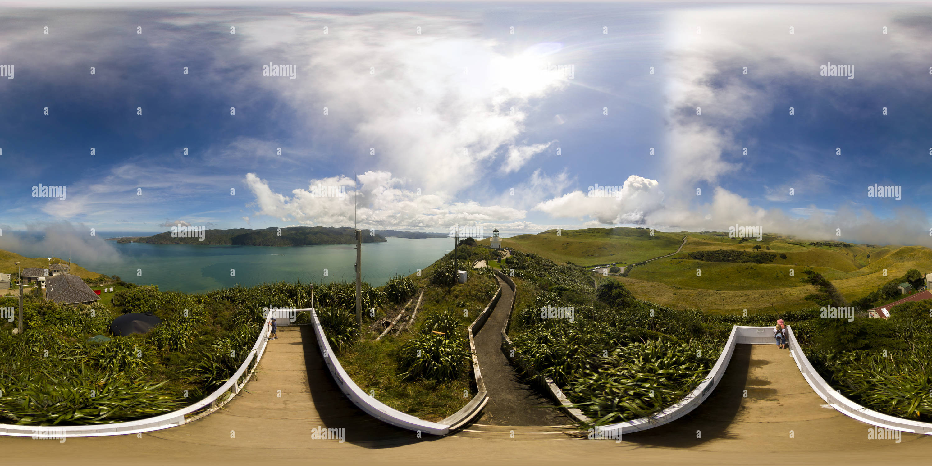 360° view of Manukau Heads Lookout Alamy