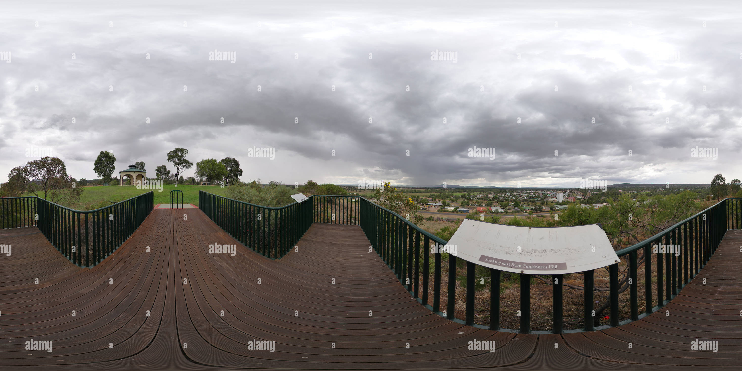 360 degree panoramic view of Gunnedah from Pensioners Hill Lookout