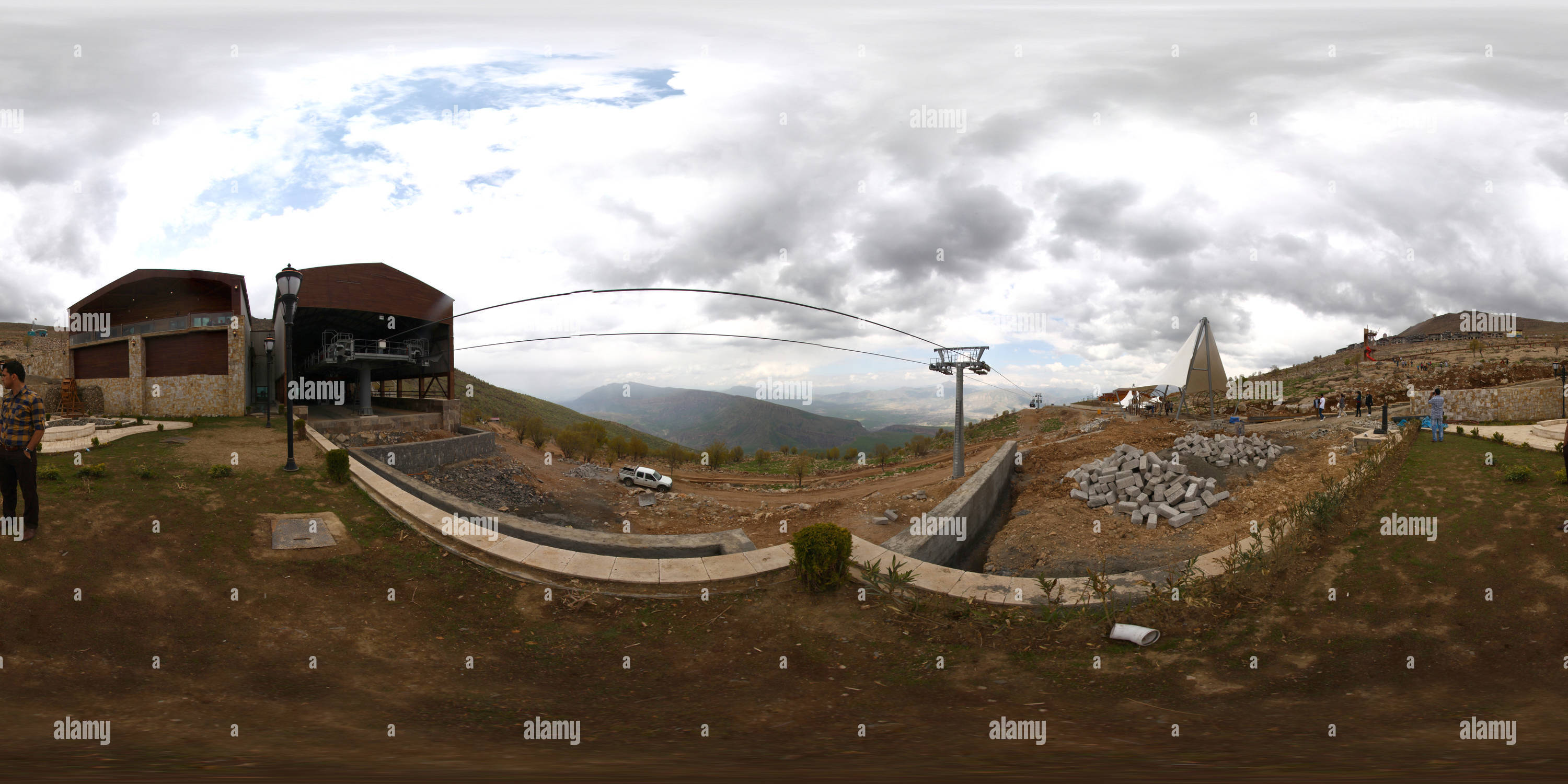 360 degree panoramic view of Korek Teleferic