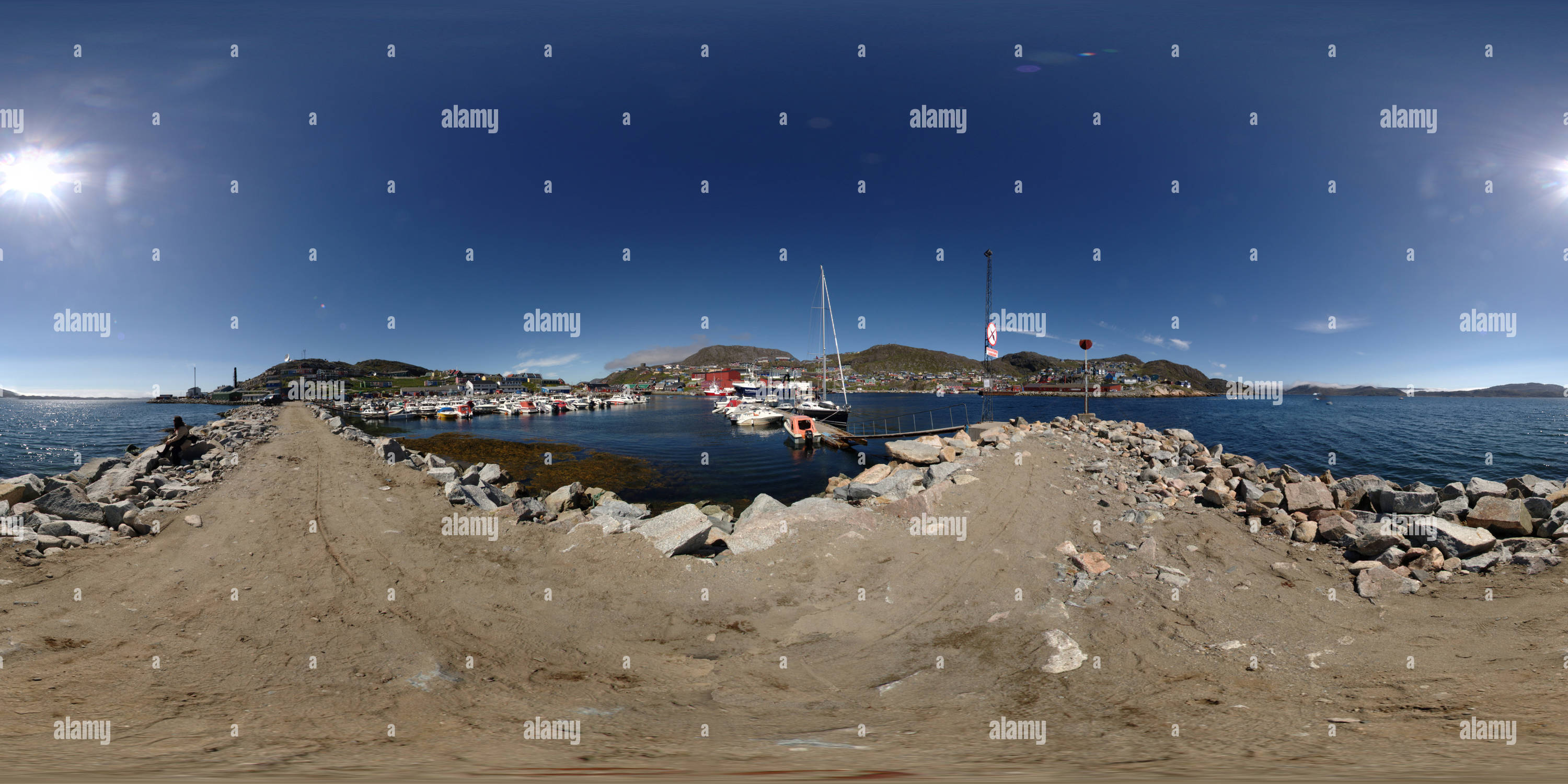 360 degree panoramic view of QaqortoqMarina