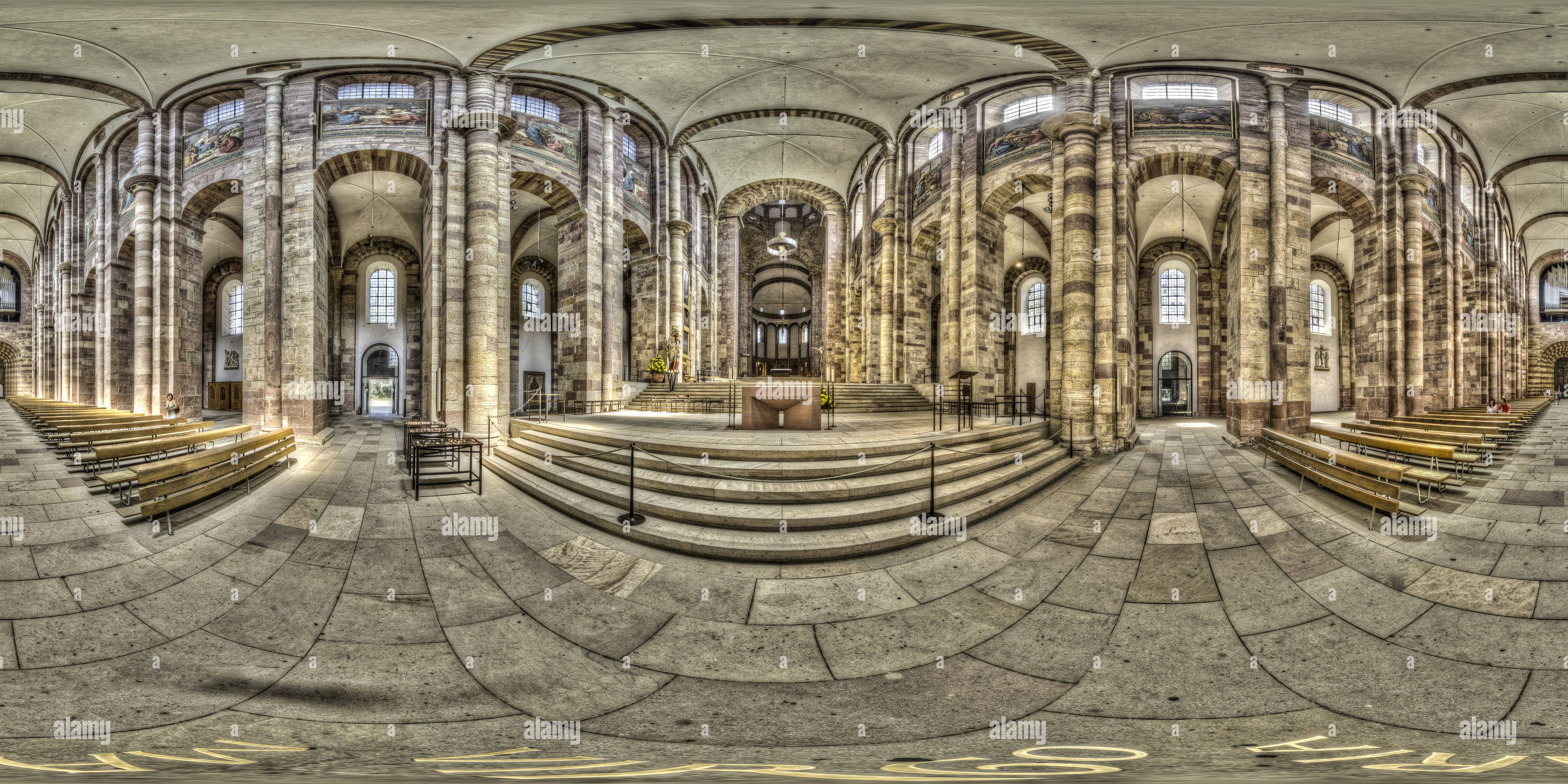 360 degree panoramic view of Dom of Speyer