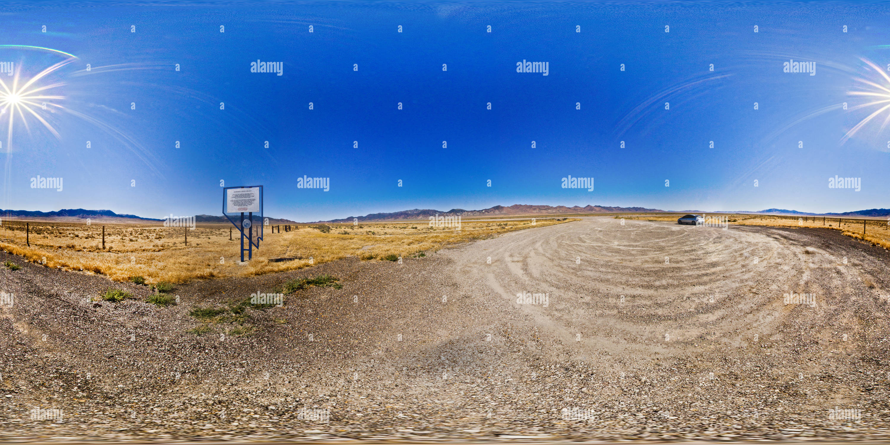360° view of Pony Express Trail, Edwards Creek Valley, Nevada, USA Alamy