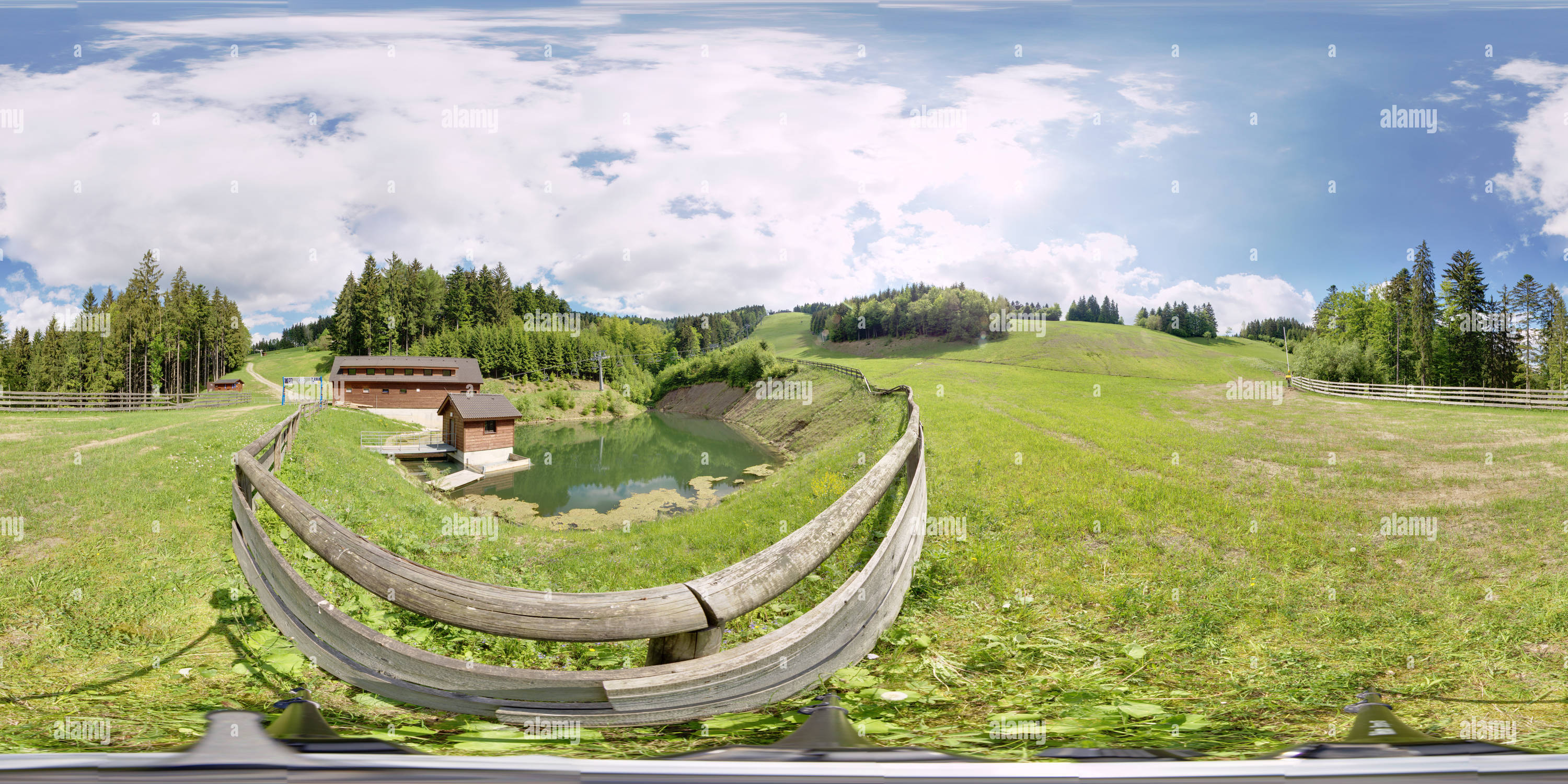 360 degree panoramic view of lake-Kohutka