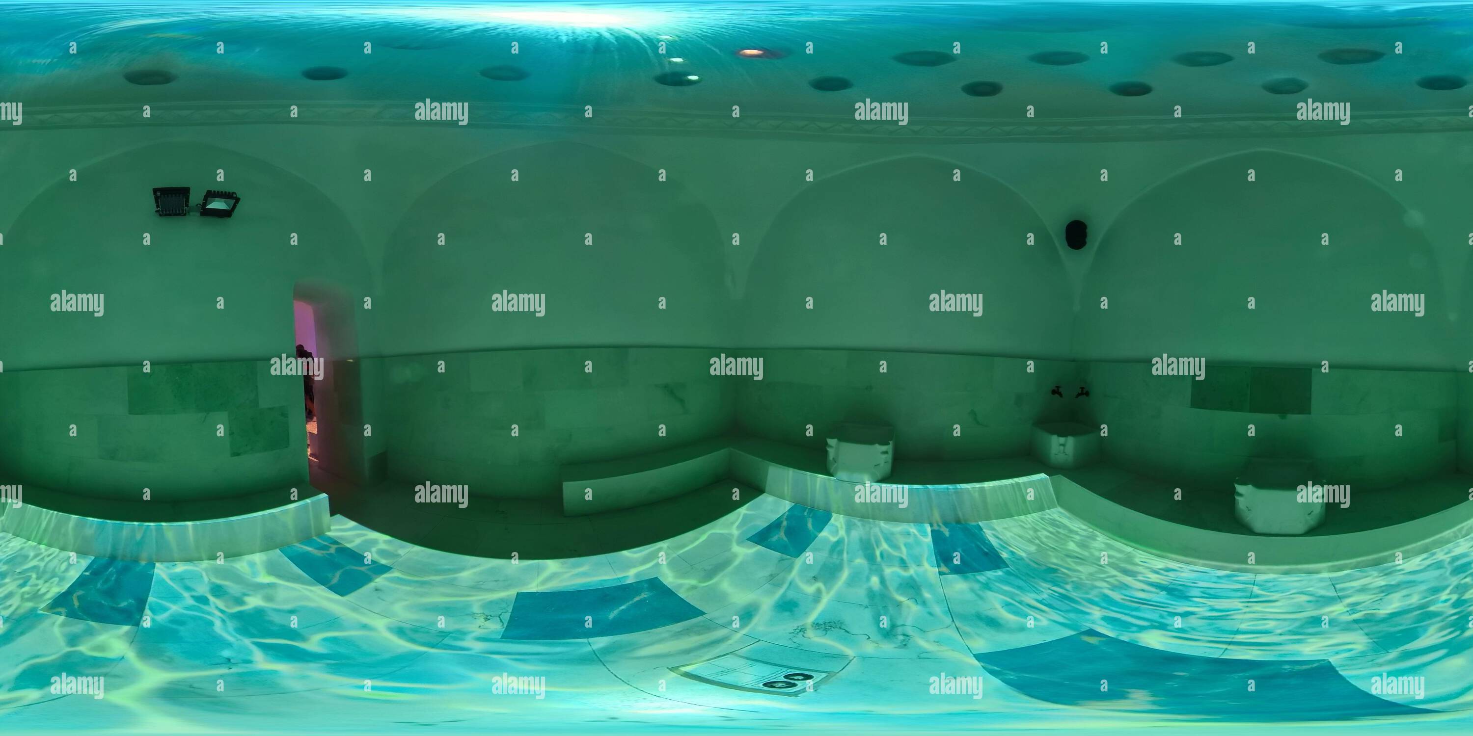 360° view of 360 Panorama of the ancient public bath called Deli Hammam