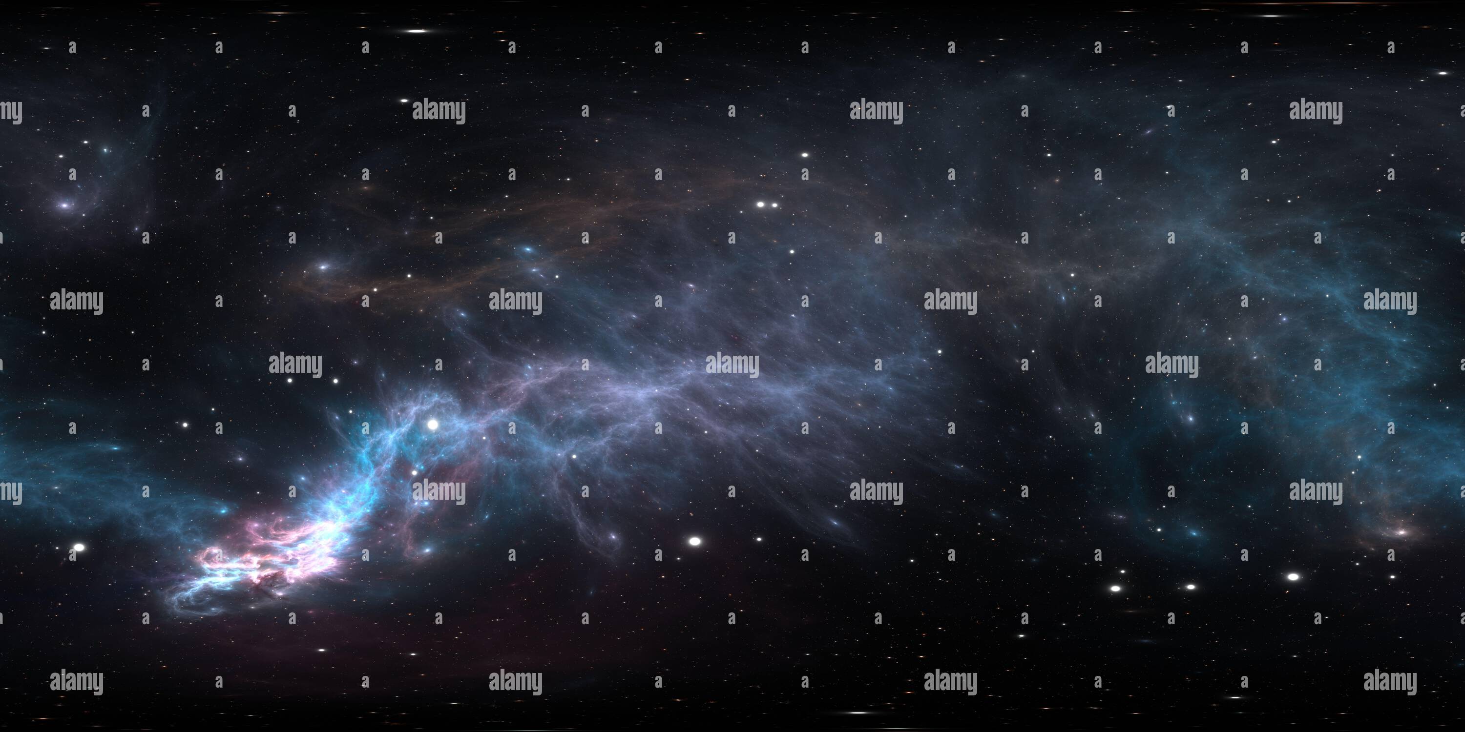 360° view of 360 degree space nebula panorama, equirectangular ...