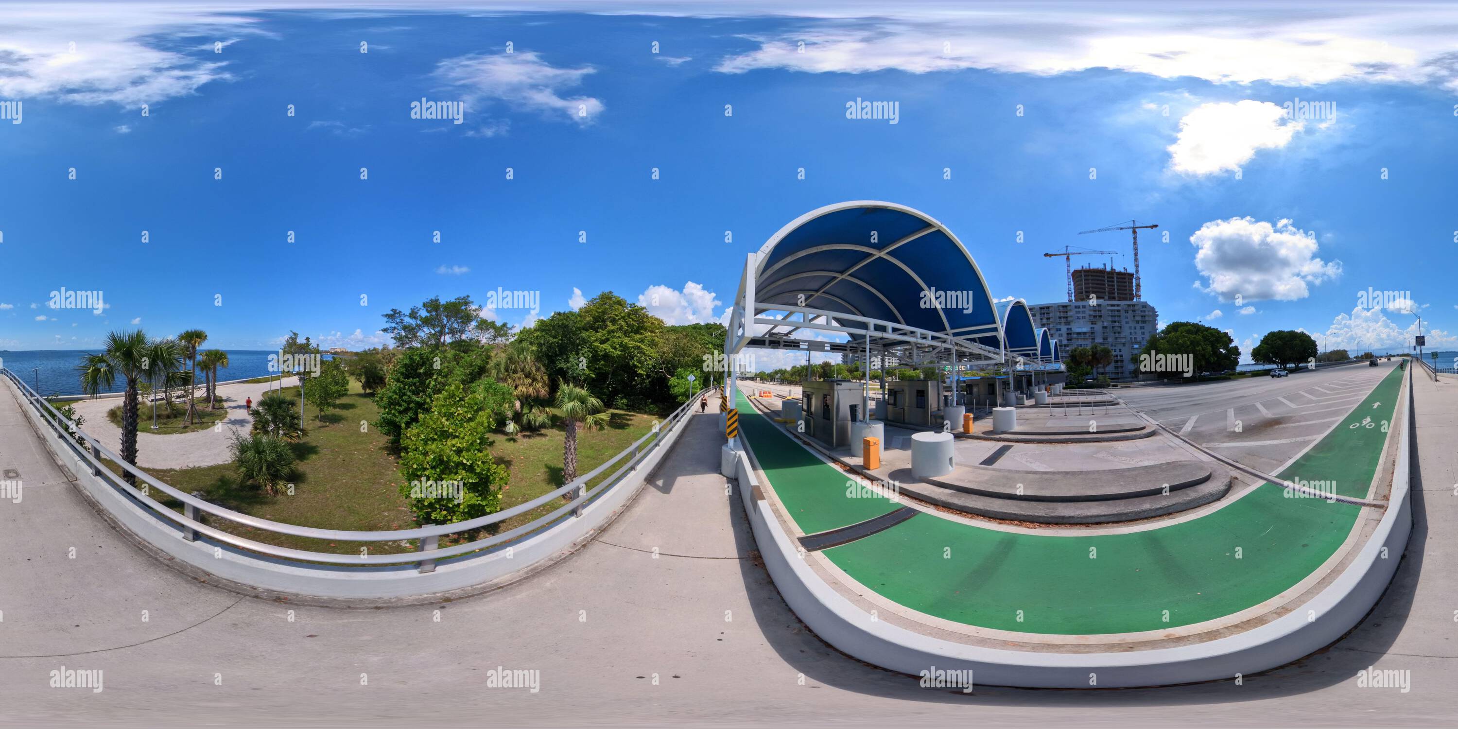 360° view of 360 spherical photo Key Biscayne Miami Florida Alamy