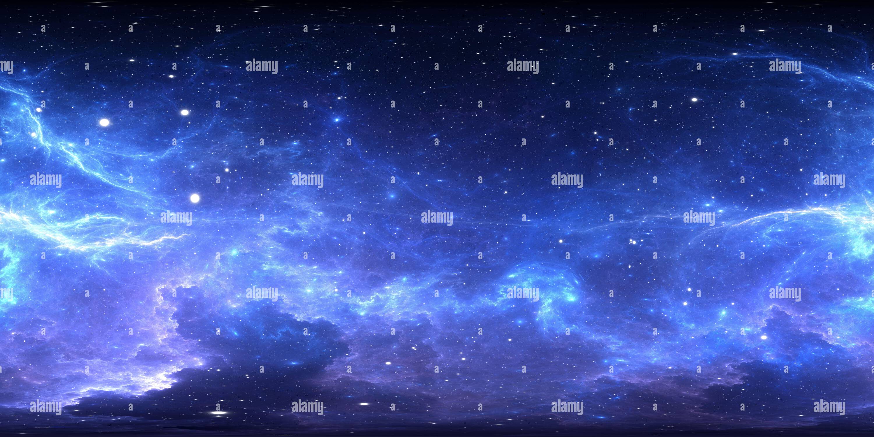 360° view of 360 degree interstellar cloud of dust and gas. Space