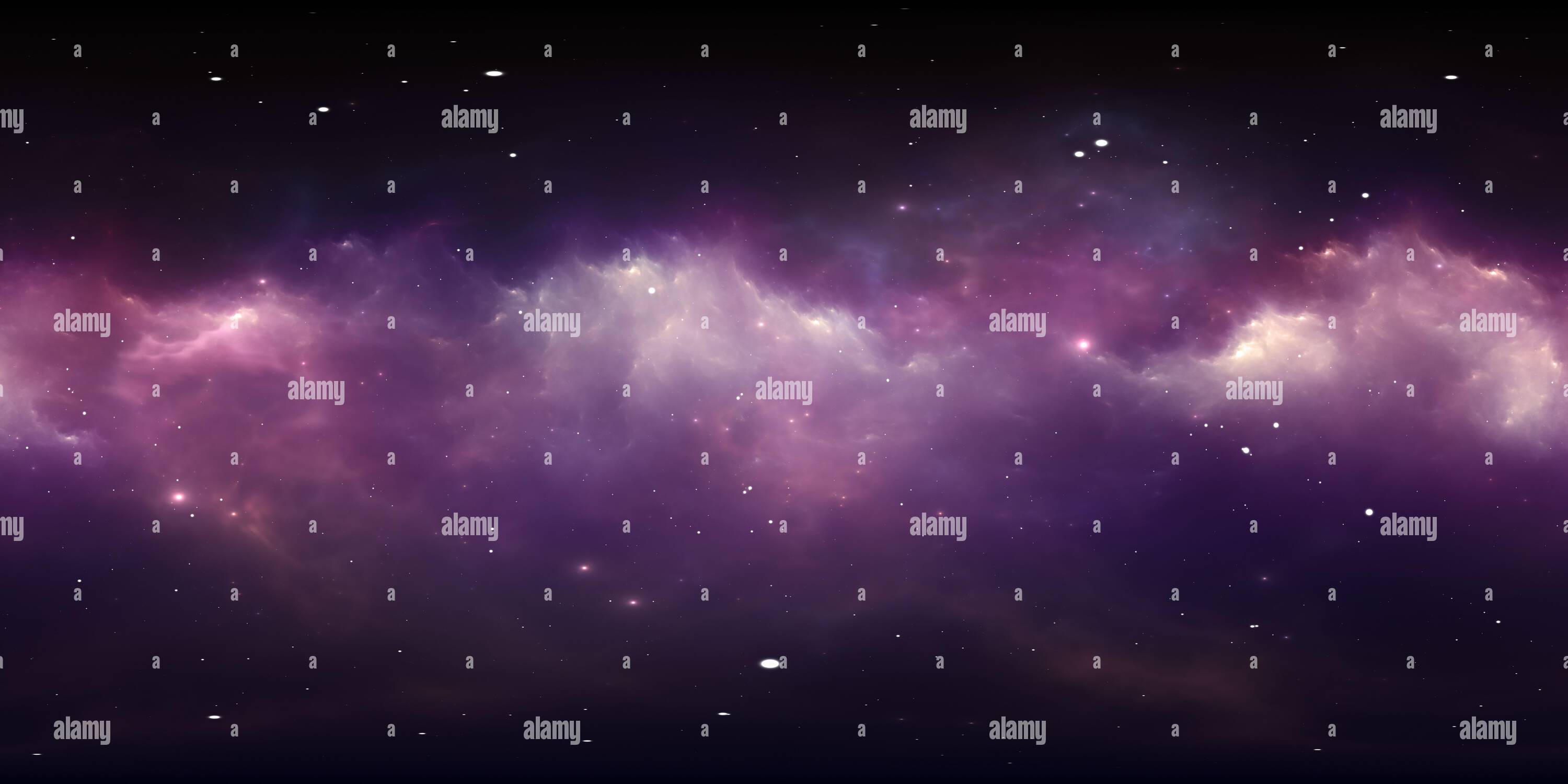 360° view of Interstellar cloud of gas and dust. Deep outer space