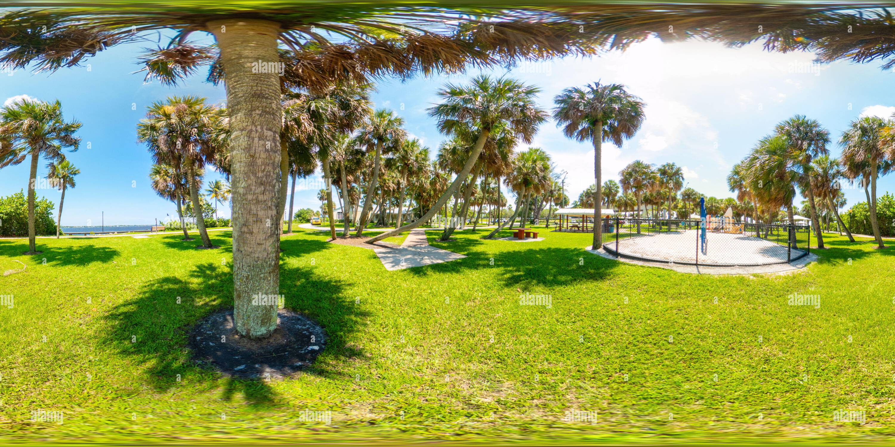 360 degree panoramic view of 360 photo Flagler Park Stuart Florida