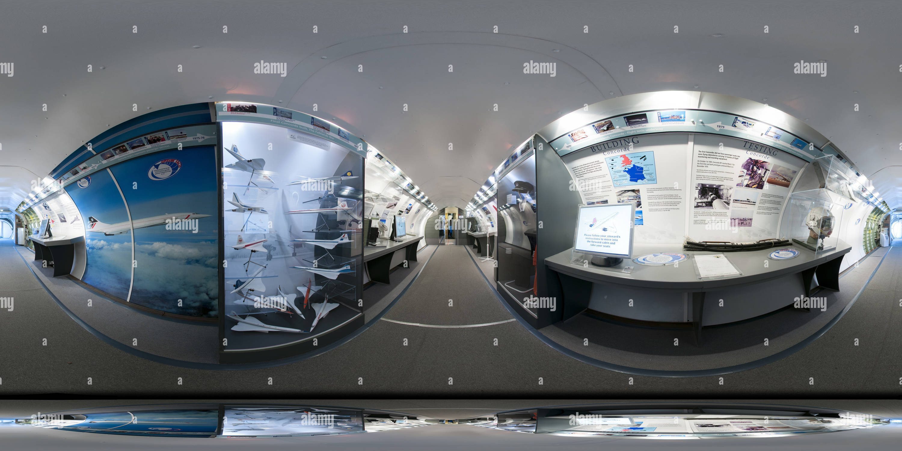 360° view of Concorde Delta Golf - Rear cabin - Alamy