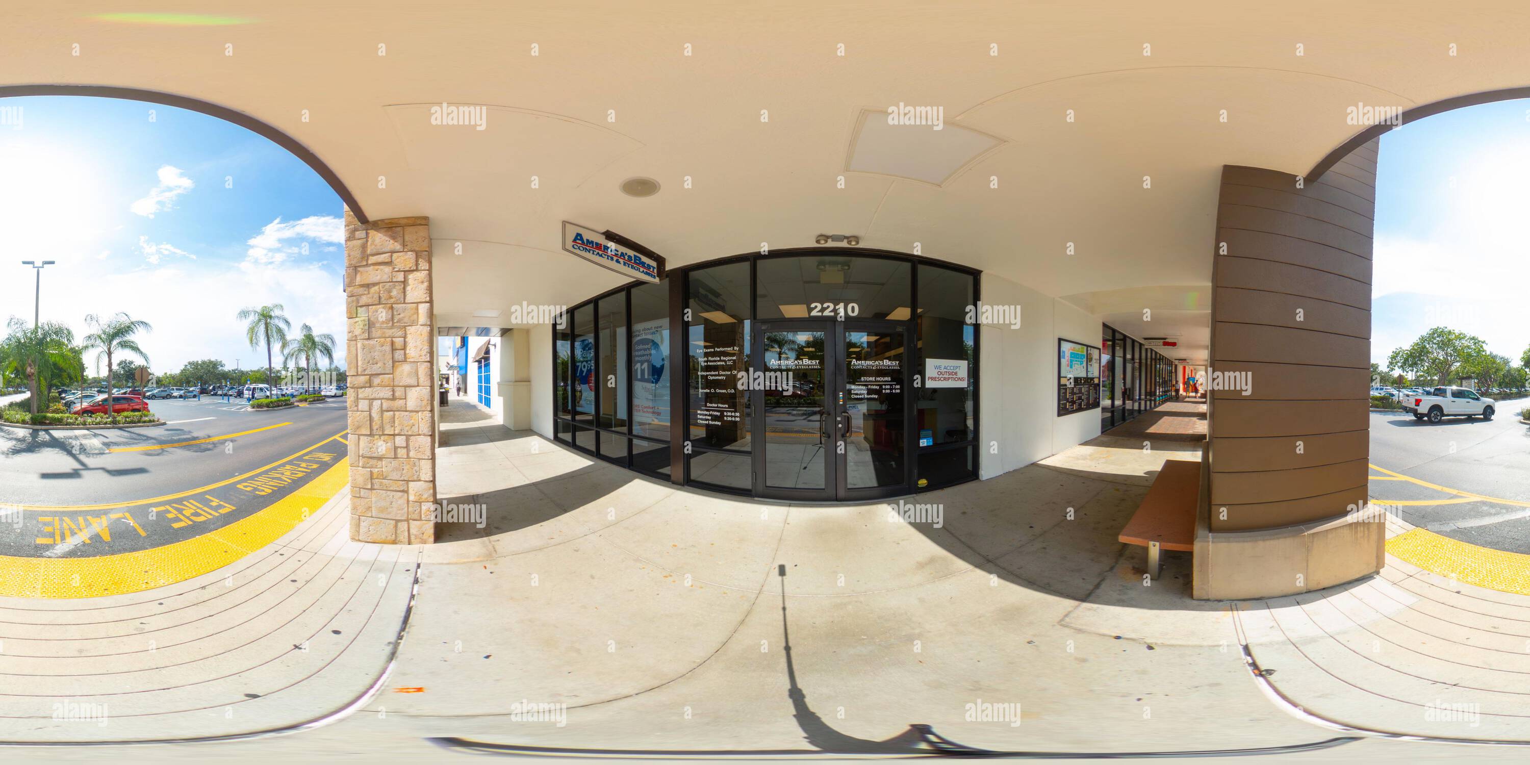 360° view of Davie, FL, USA July 13, 2023 360 photo of Americas Best contacts and eyeglasses