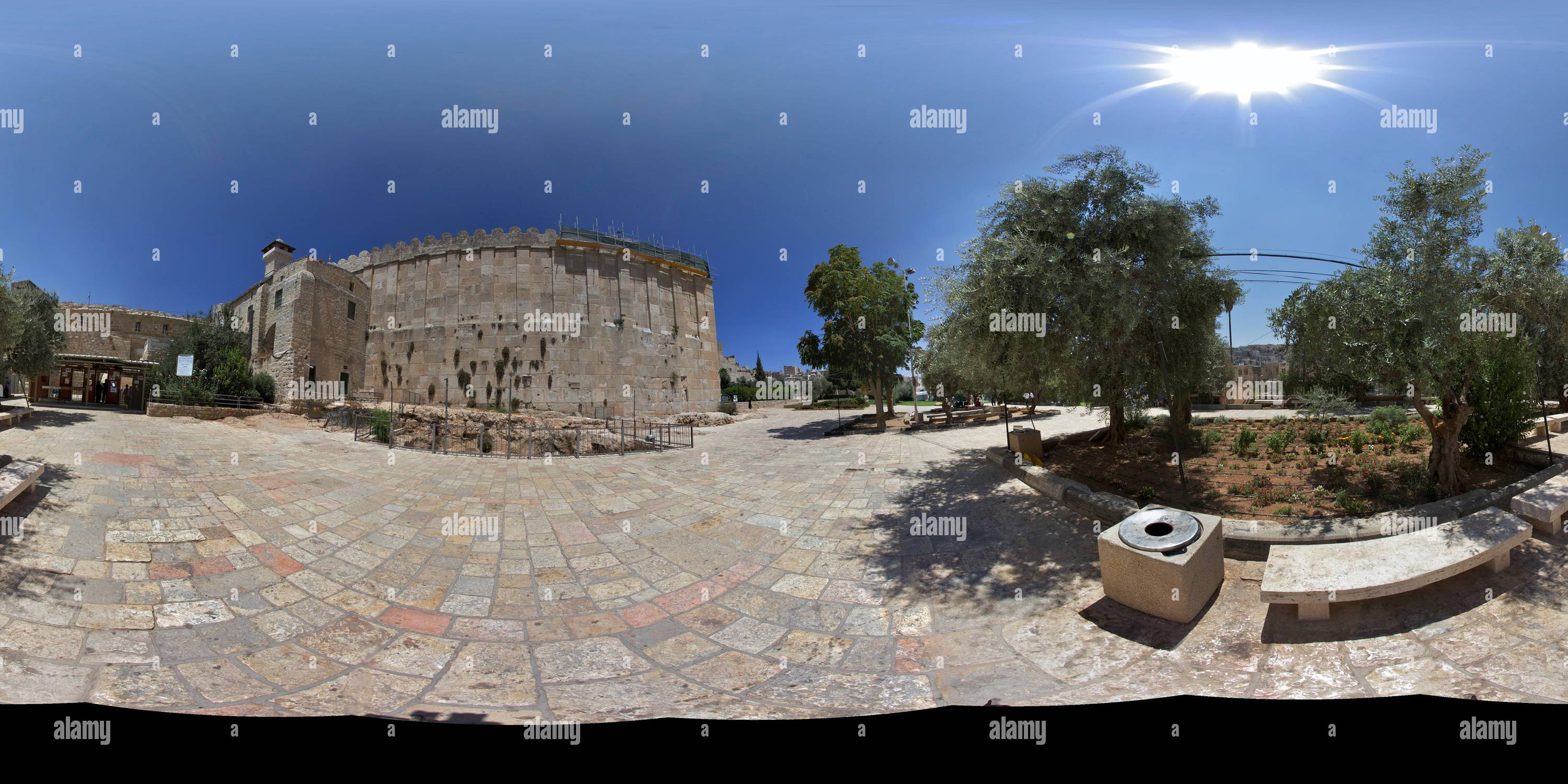 360 degree panoramic view of Tomb of the Patriachs, Hebron