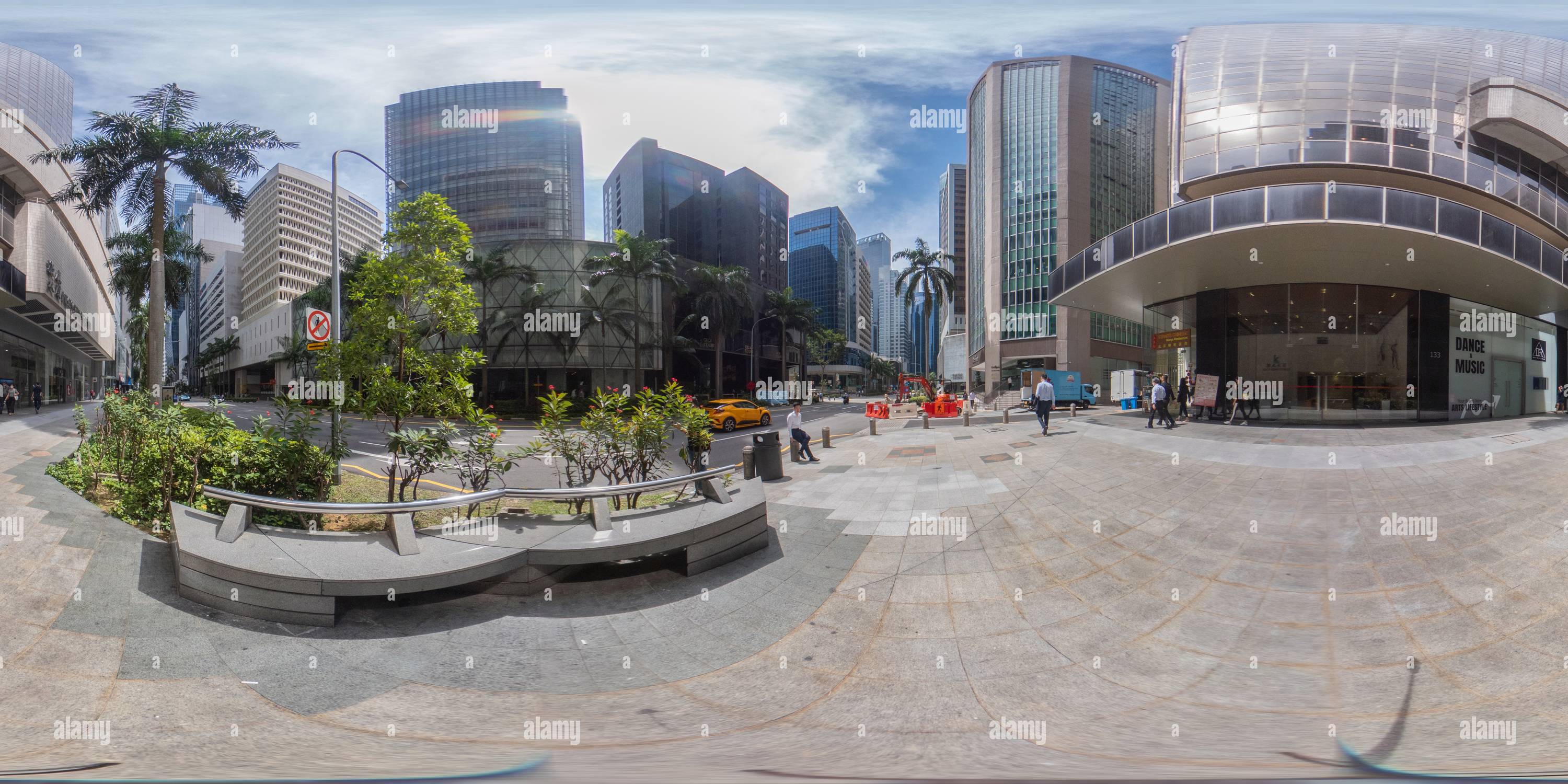 360° view of Cecil Street Singapore - Alamy