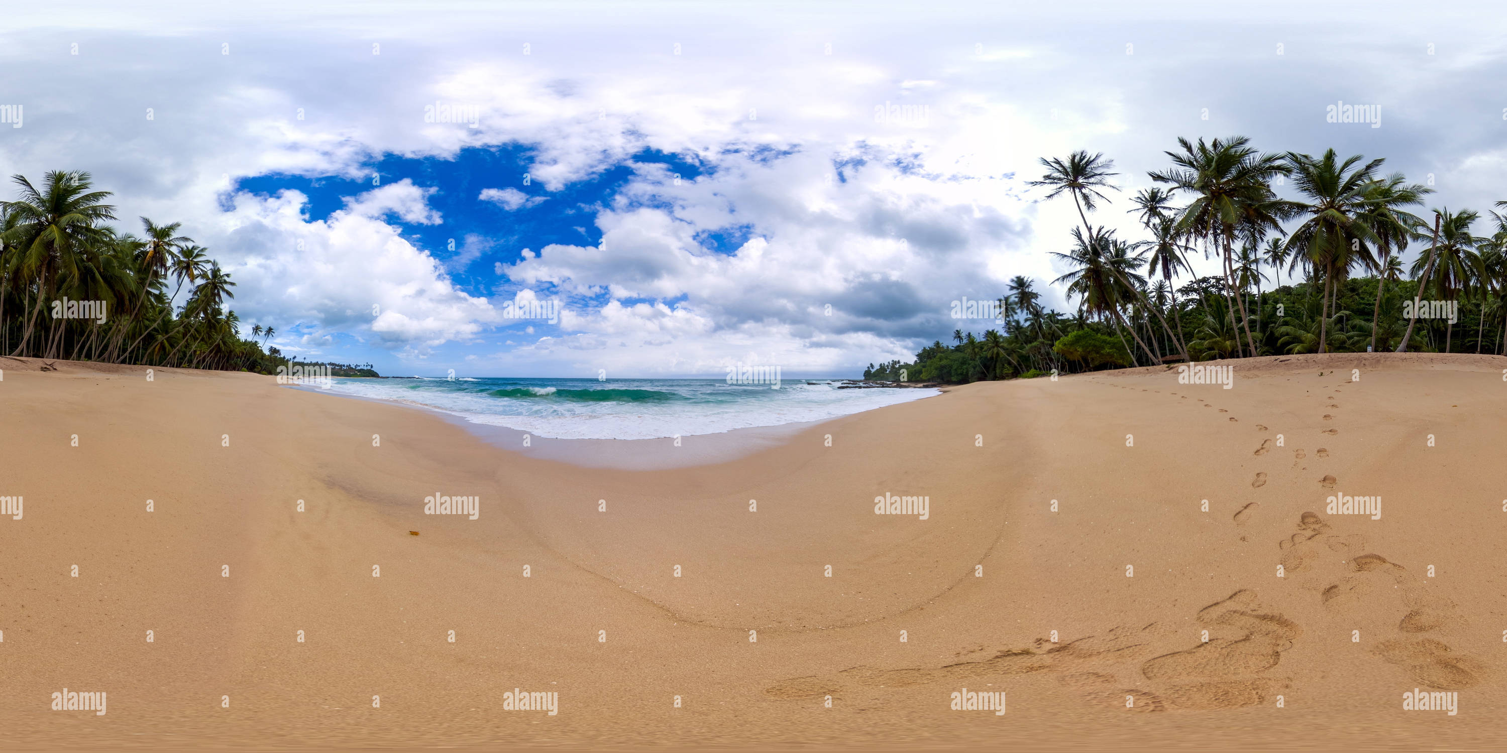 360° view of Beautiful beach in Sri Lanka. 360 panorama VR - Alamy