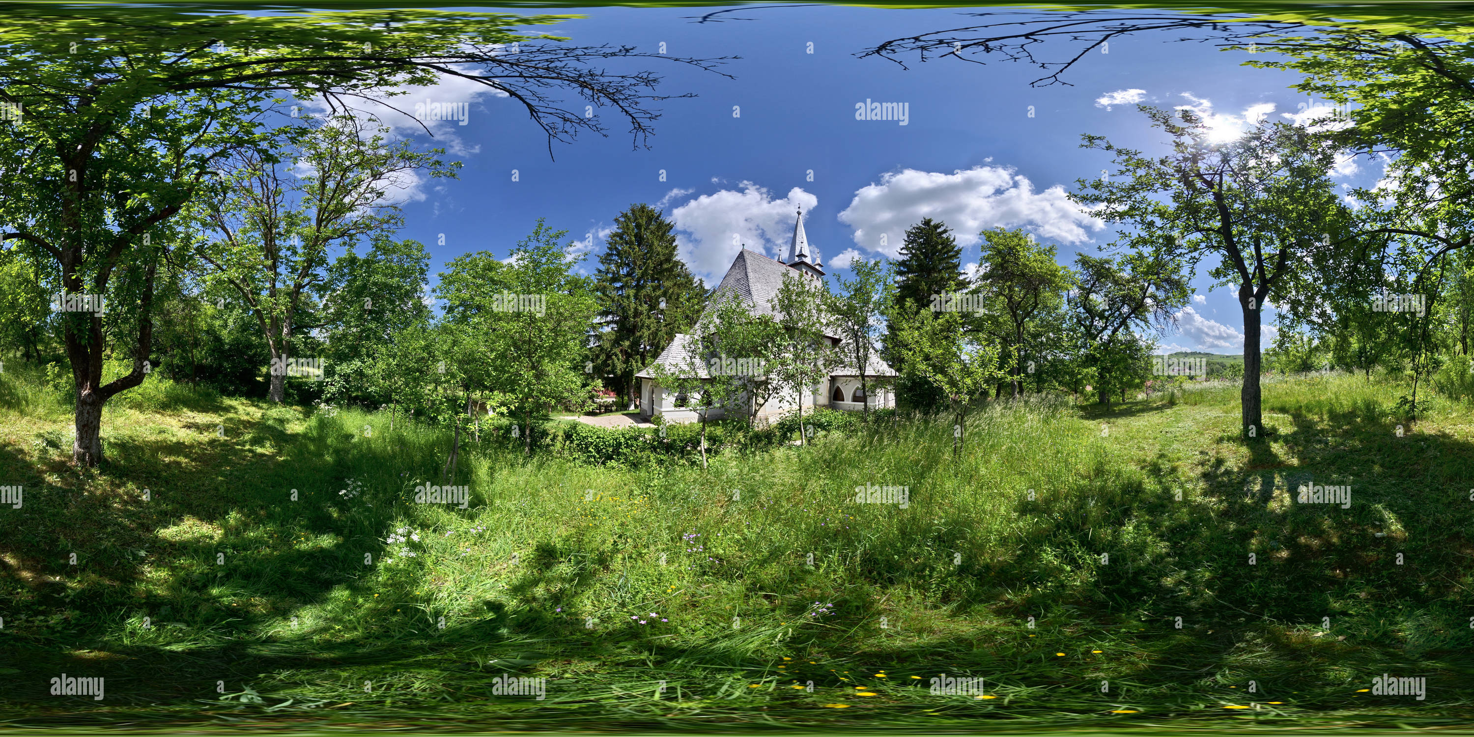 360-view-of-reformed-calvinist-church-15th-century-arduzel-alamy