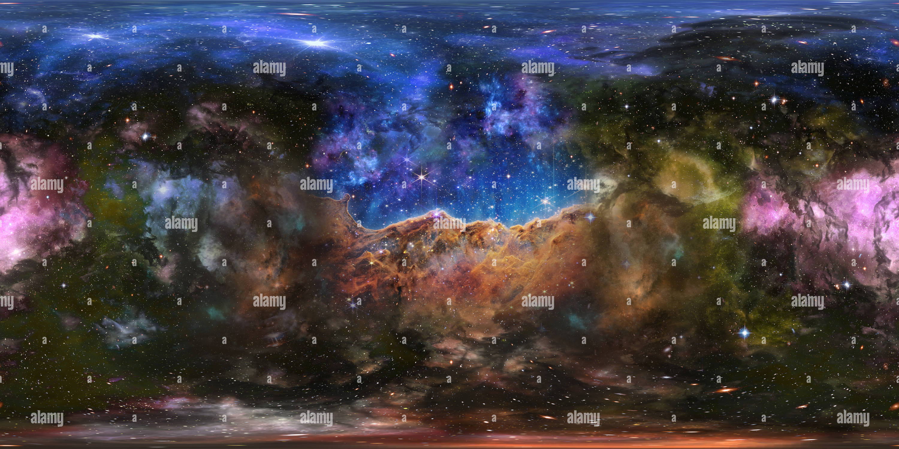 360° View Of Cosmic Cliffs 360 Composite Alamy