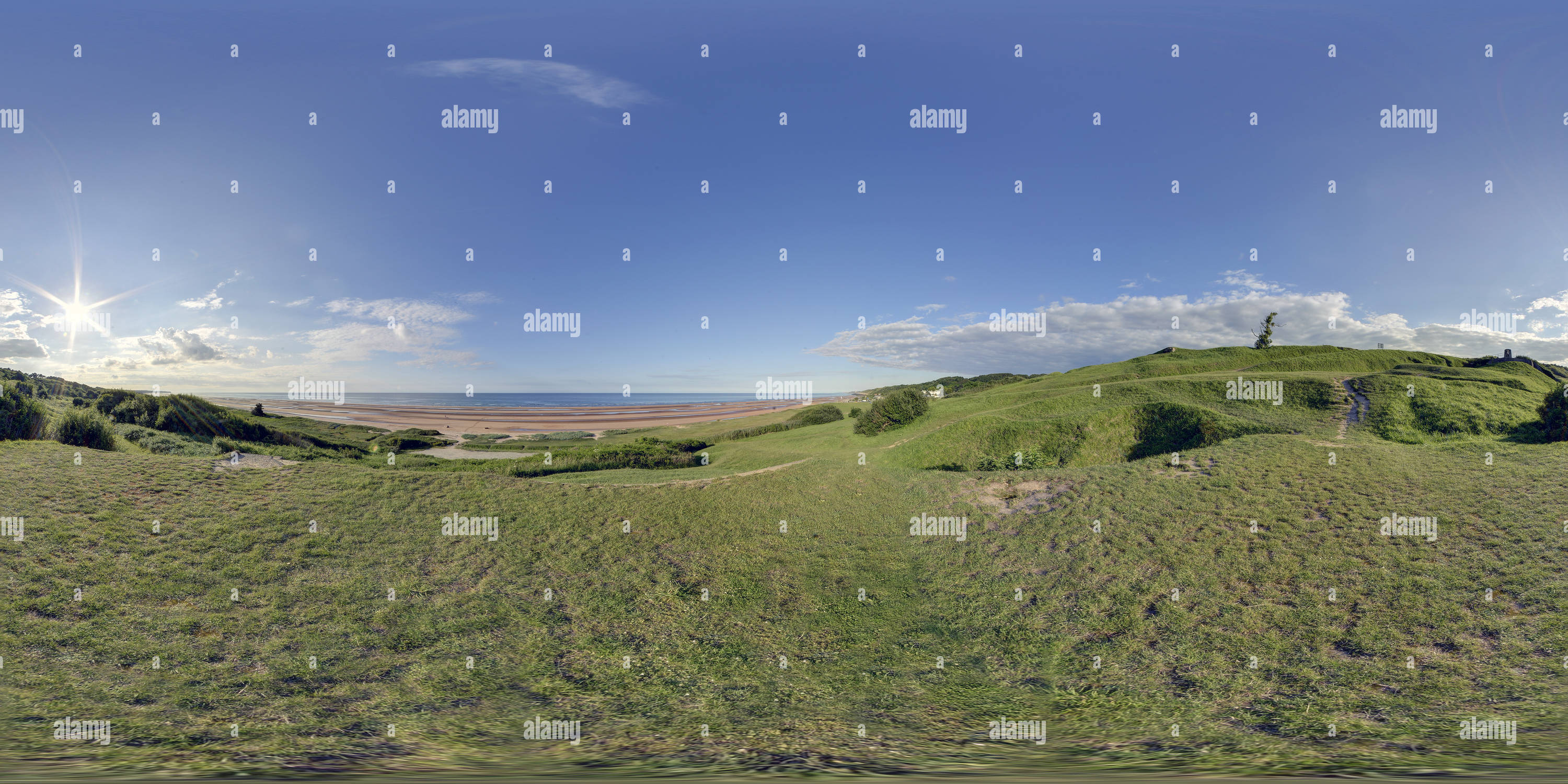 360° view of Normandy "Omaha Beach Alamy