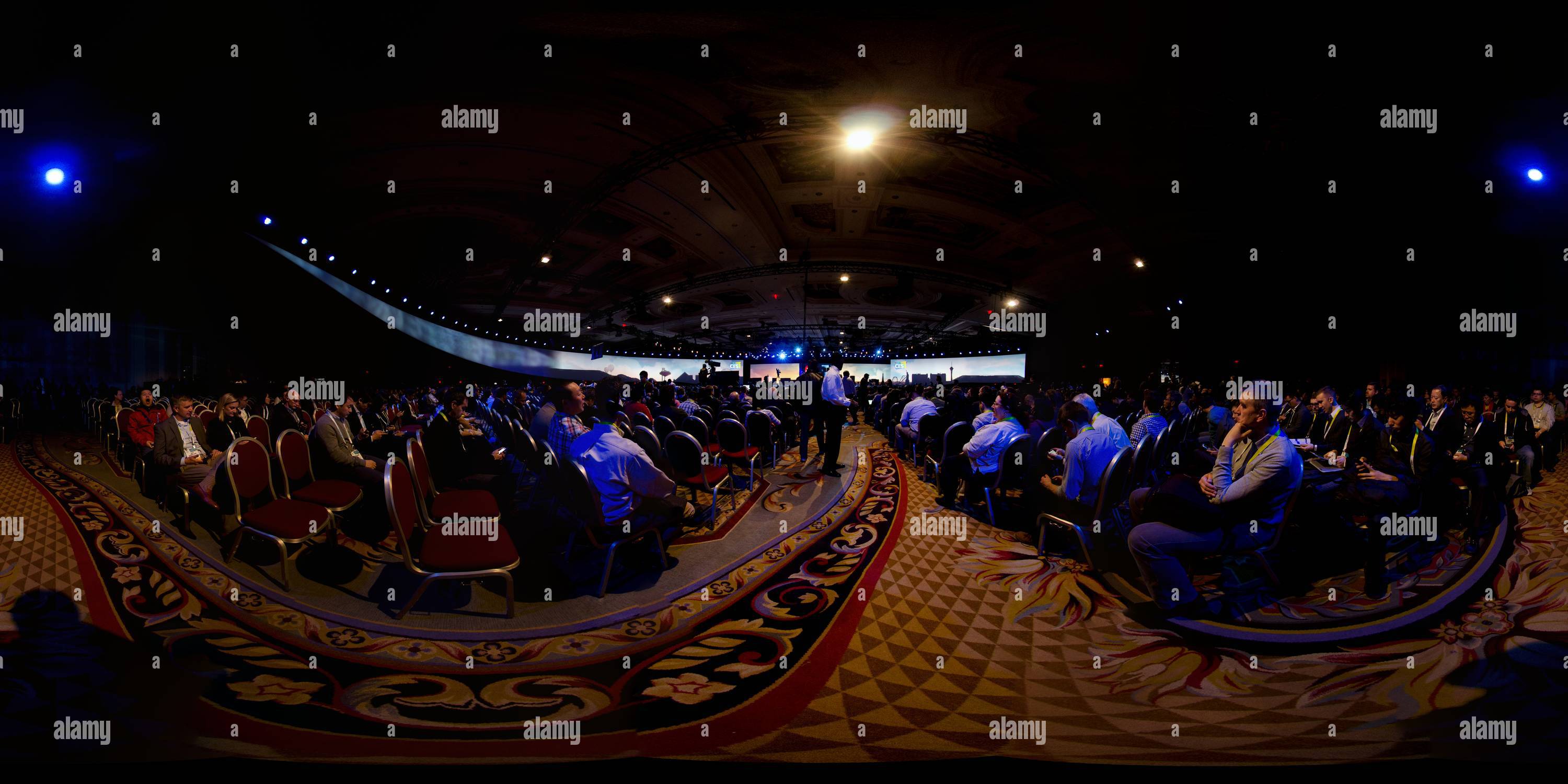 360 degree panoramic view of Opening keynote CES2015