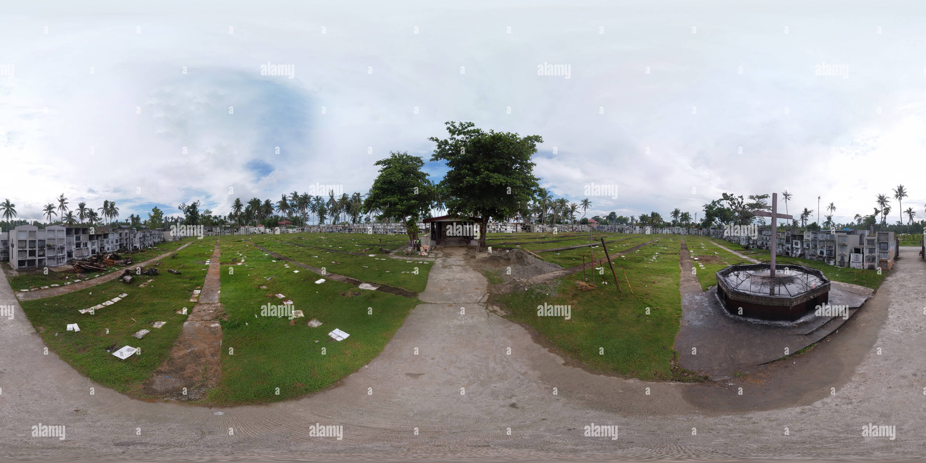 360° view of Aerial view of Roman Catholic Cemetery, Bato, Leyte ...