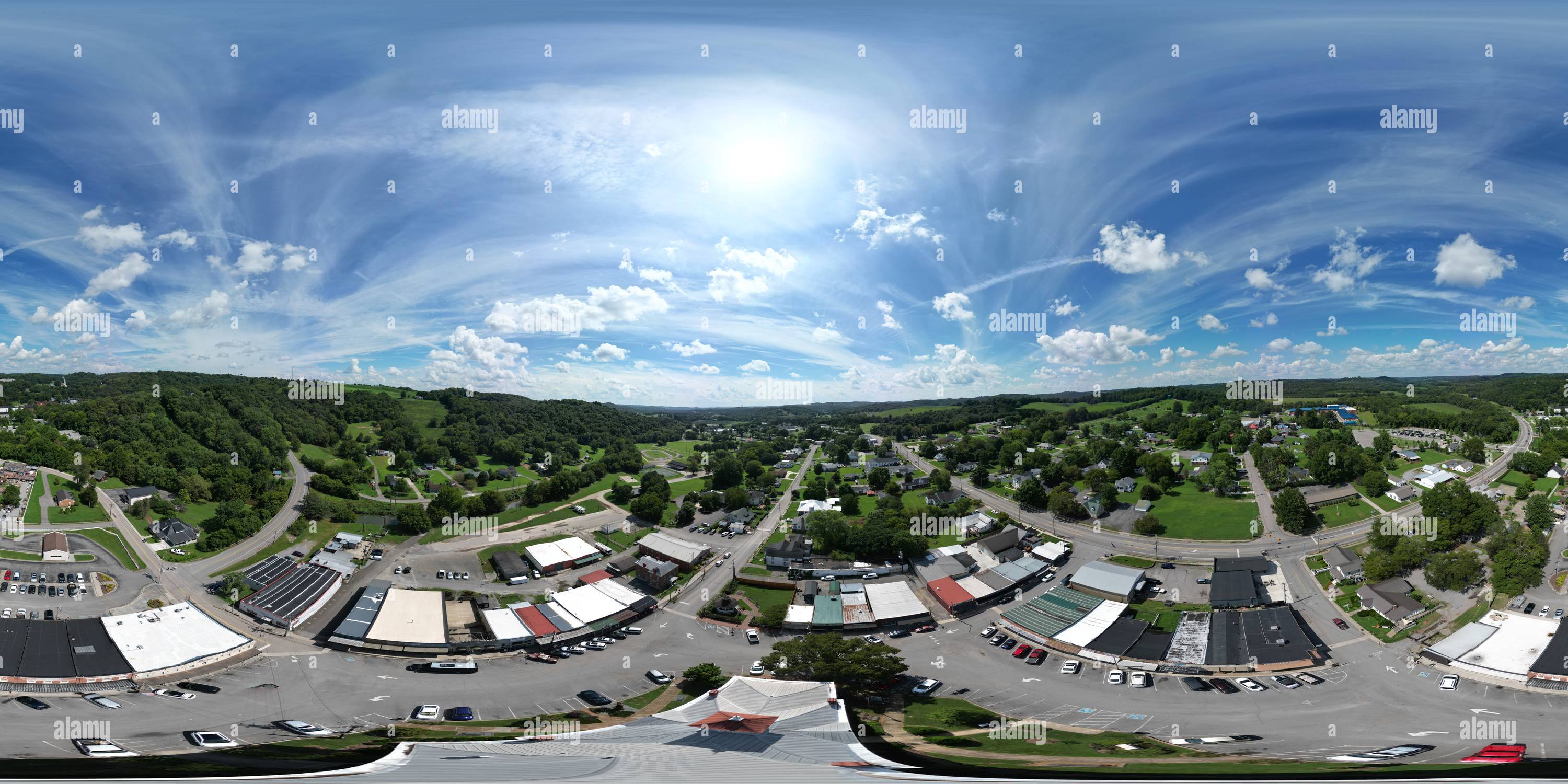 360° view of Above Lynchburg TN Alamy