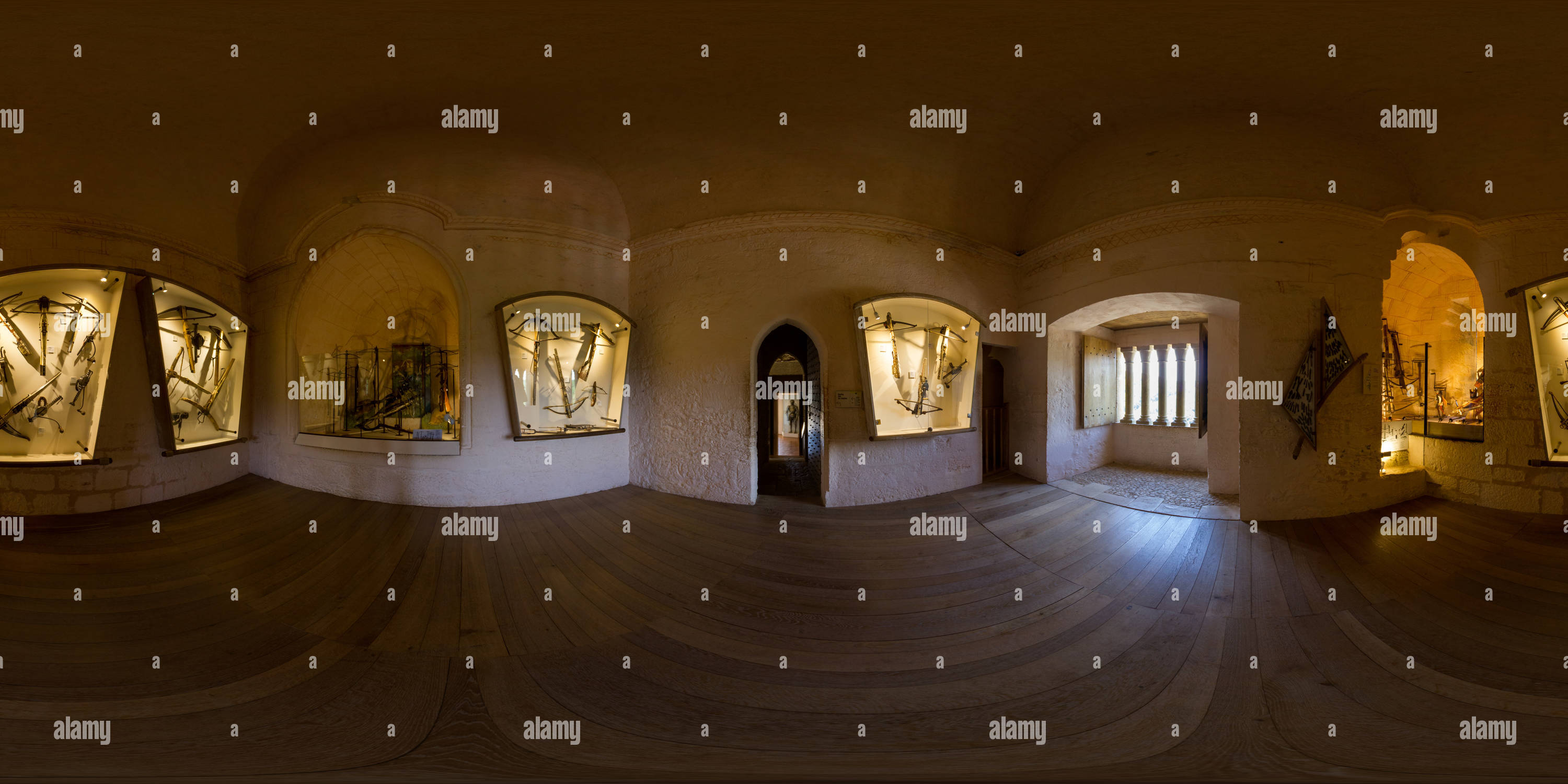 360° view of Castelnaud La Chapelle Interior - Alamy