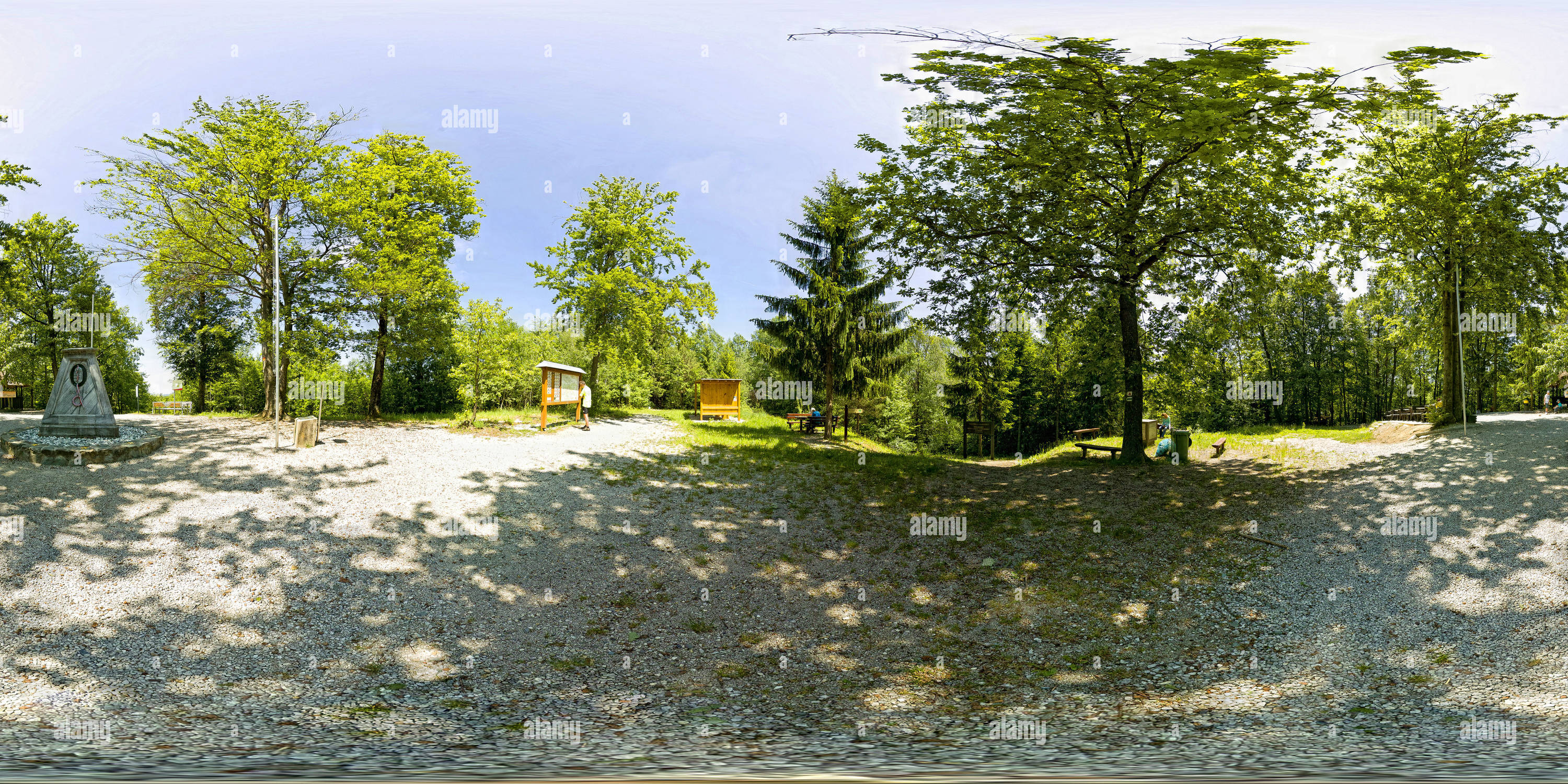 360° view of Where three countries meet - Alamy