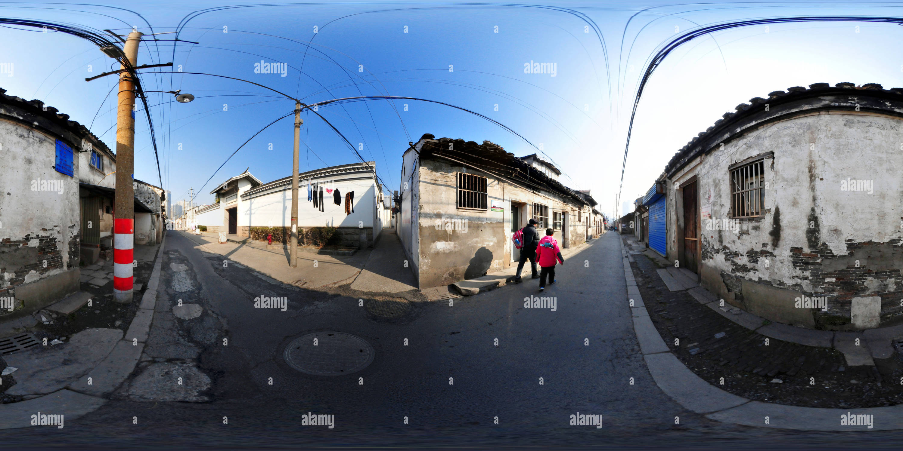 360° view of Qingguo Lane -Xuedong lane 青果巷-雪洞巷（037） - Alamy